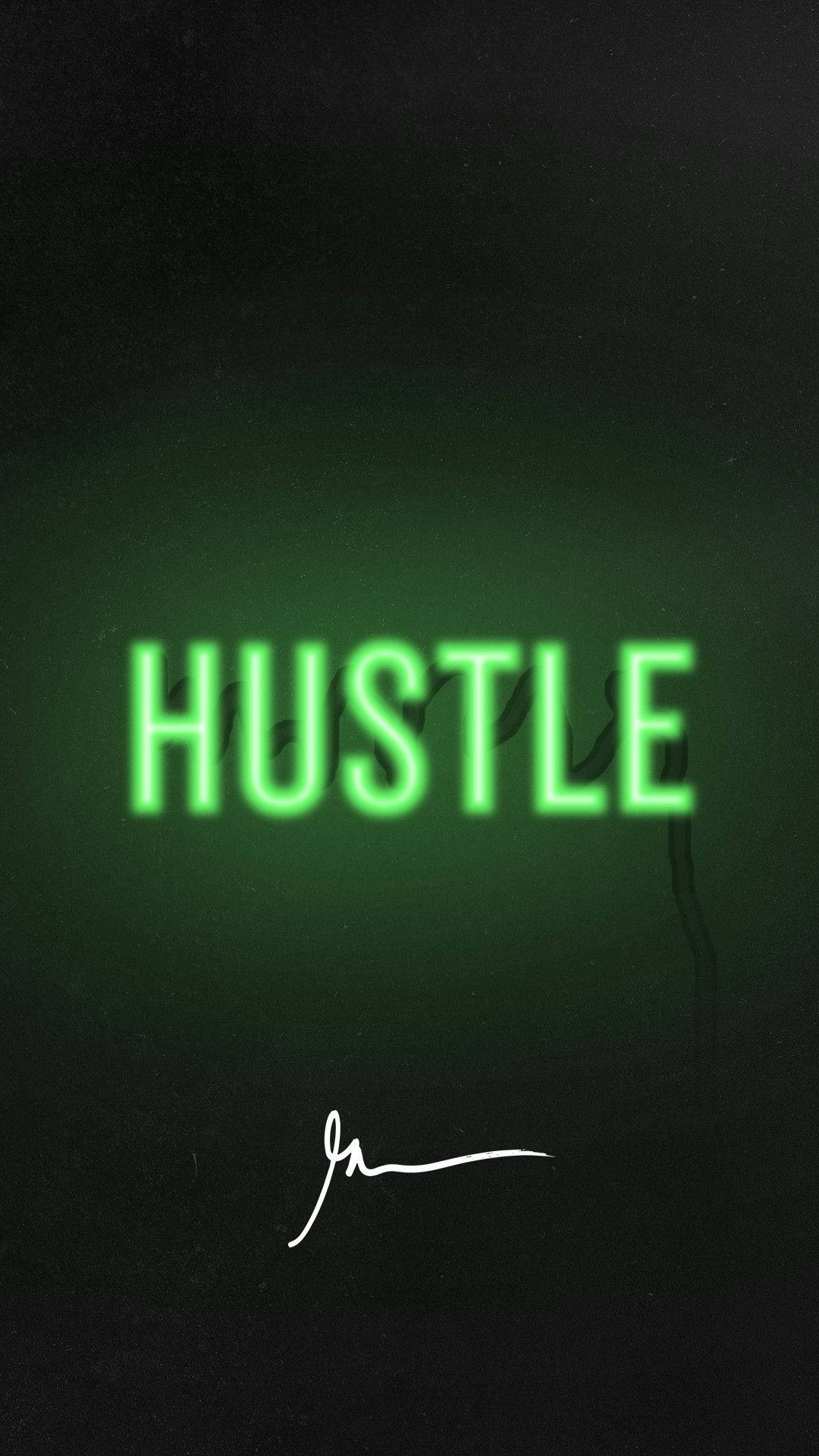 Hustle Verde Simplu Fundal