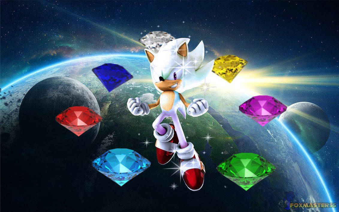 Hyper Sonic și Super Emeraldele Fundal