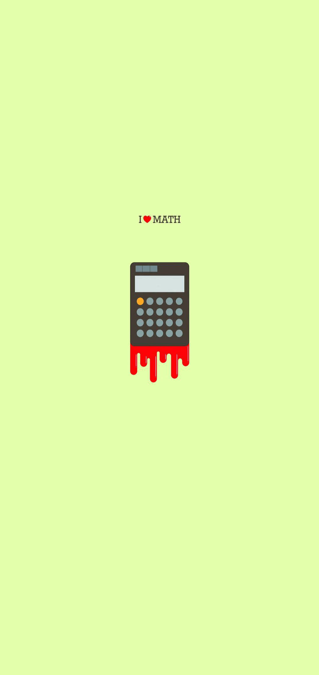 I Love Math Minimalist iPhone Fundal