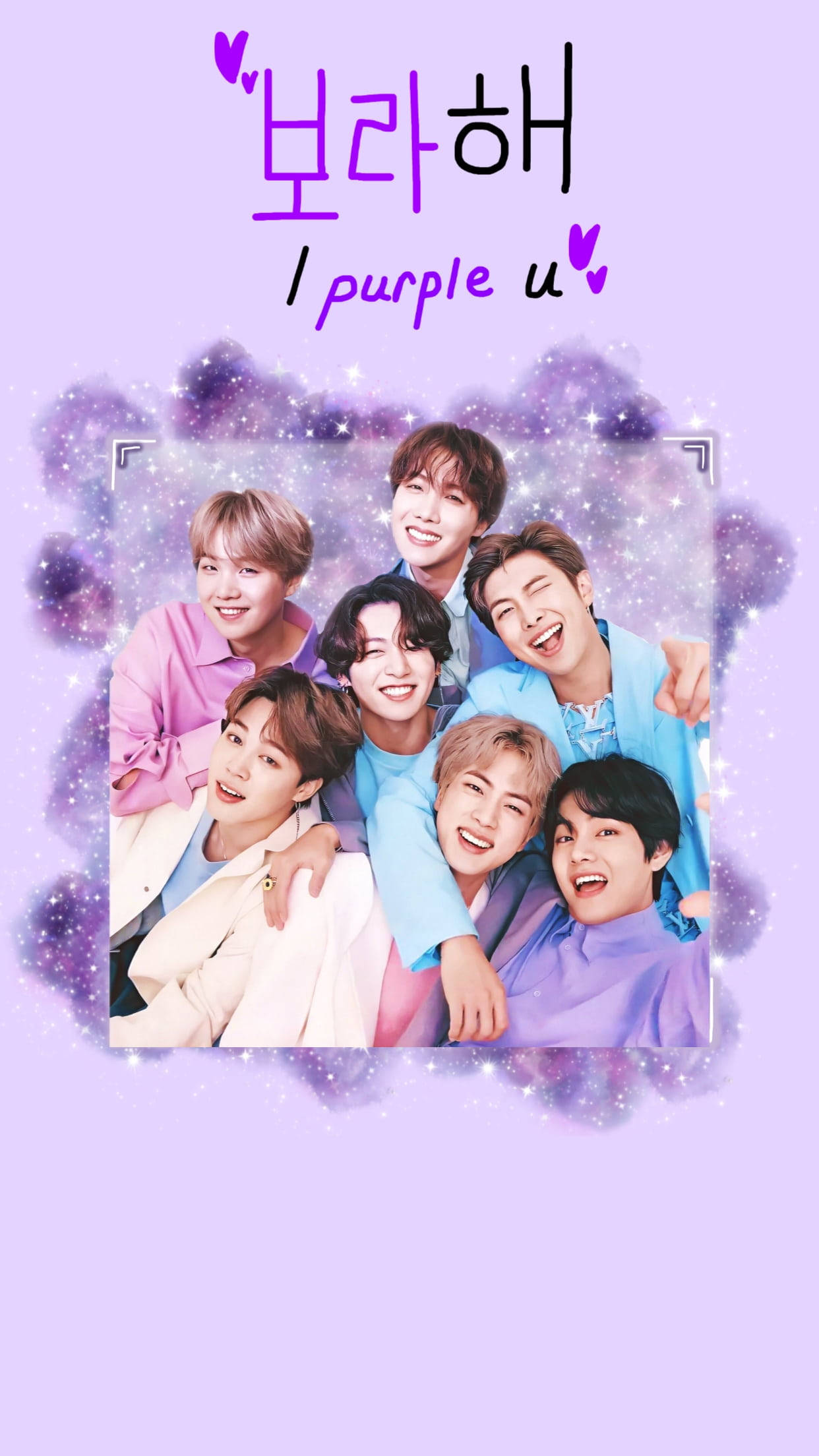 I Purple You cu BTS zâmbind Fundal
