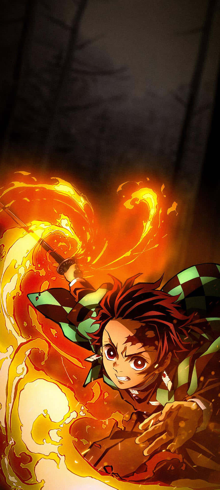 Pune mâna pe cel mai nou iPhone 11 cu Demon Slayer pentru doar X Fundal