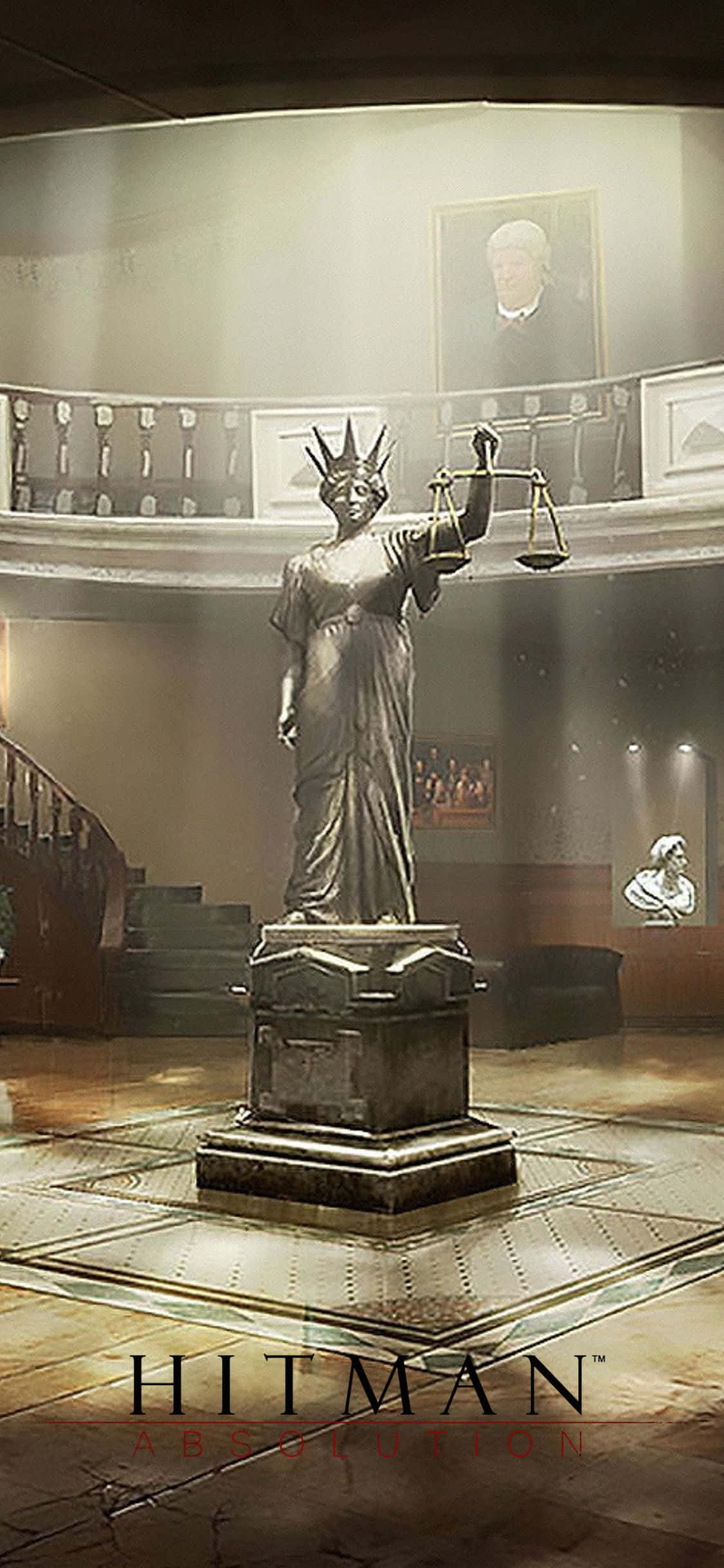 Îmbrățișează-ți destinul cu iPhone X Hitman Absolution. Fundal