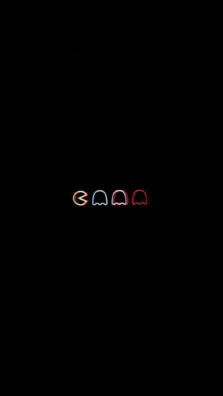 Icoane Pacman în stil estetic întunecat Fundal