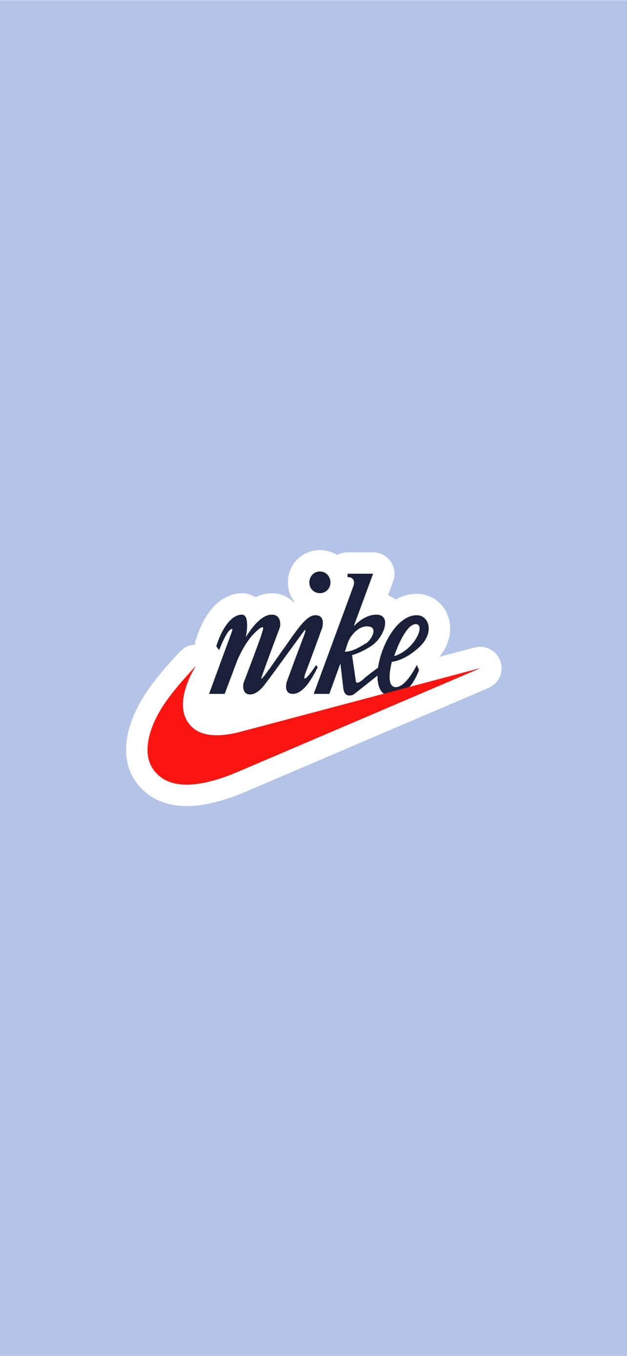 Iconic logo Nike albastru Fundal