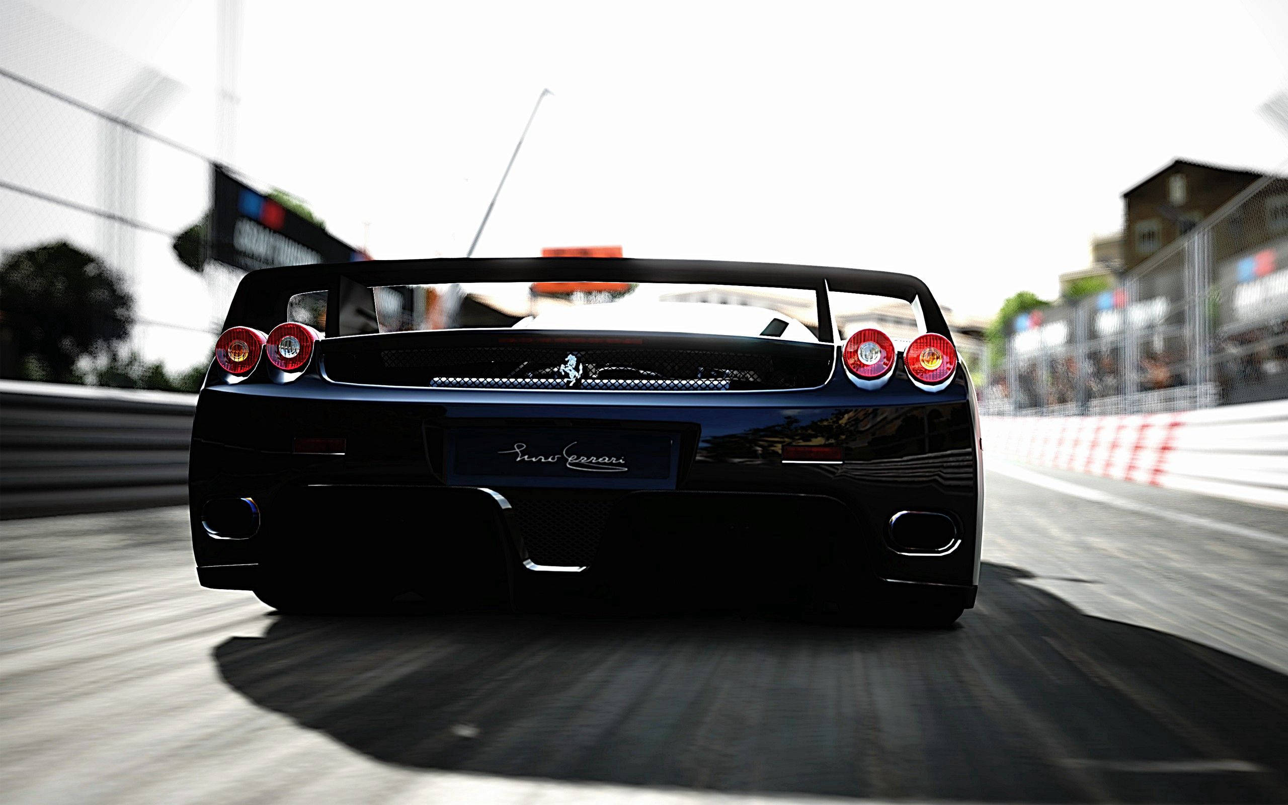 Iconicul Ferrari F40 în albastru strălucitor Fundal