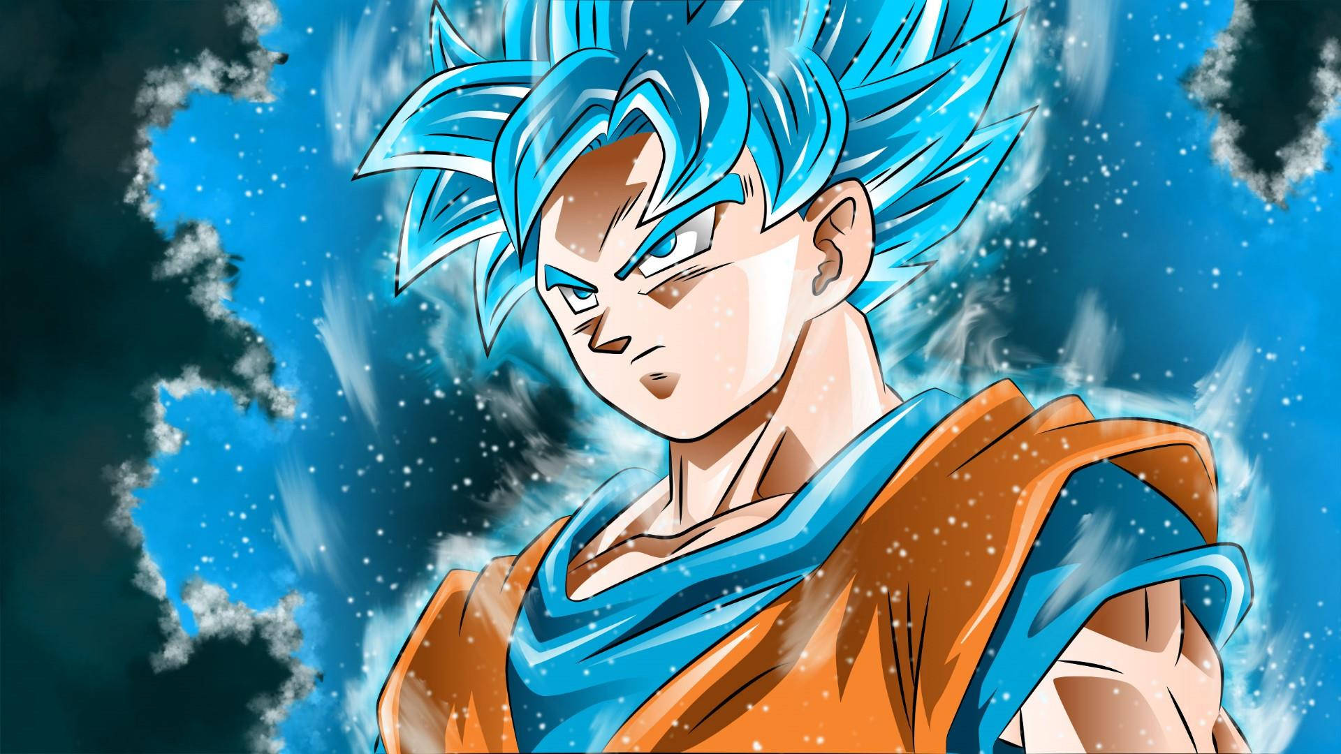 Iconicul Son Goku într-o poziție iconică Fundal