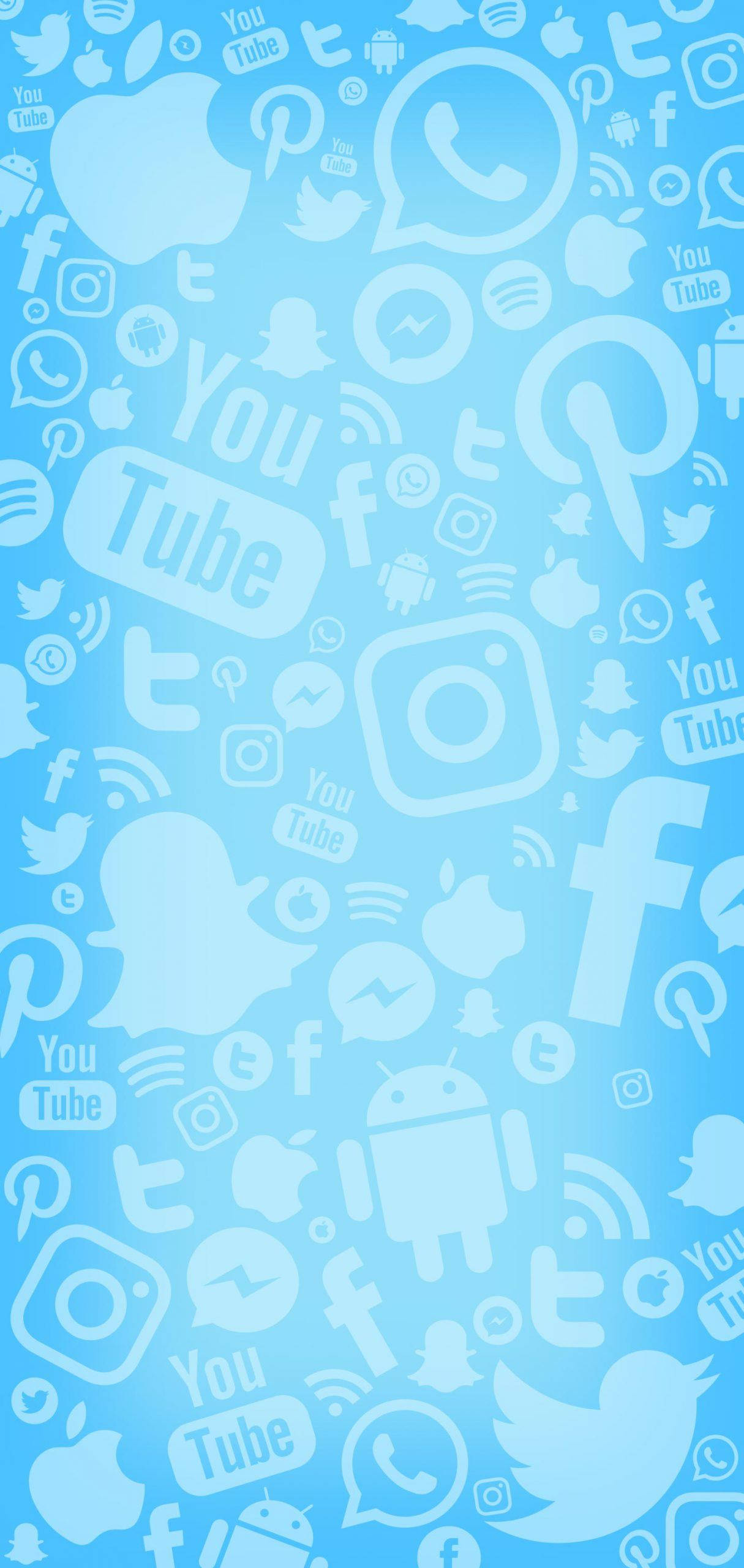 Icons Sociale Albe Fundal