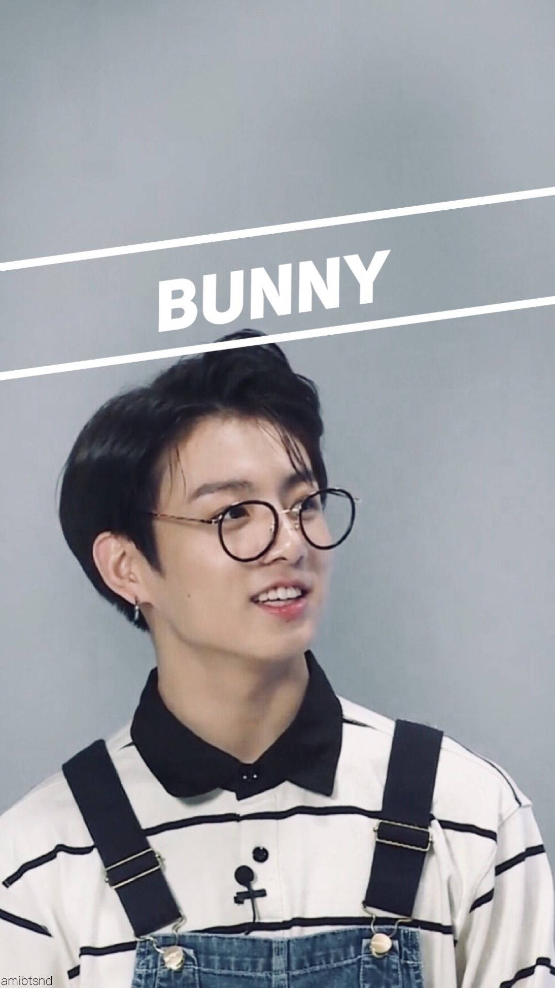 Iepurașul Jungkook drăguț din BTS Fundal