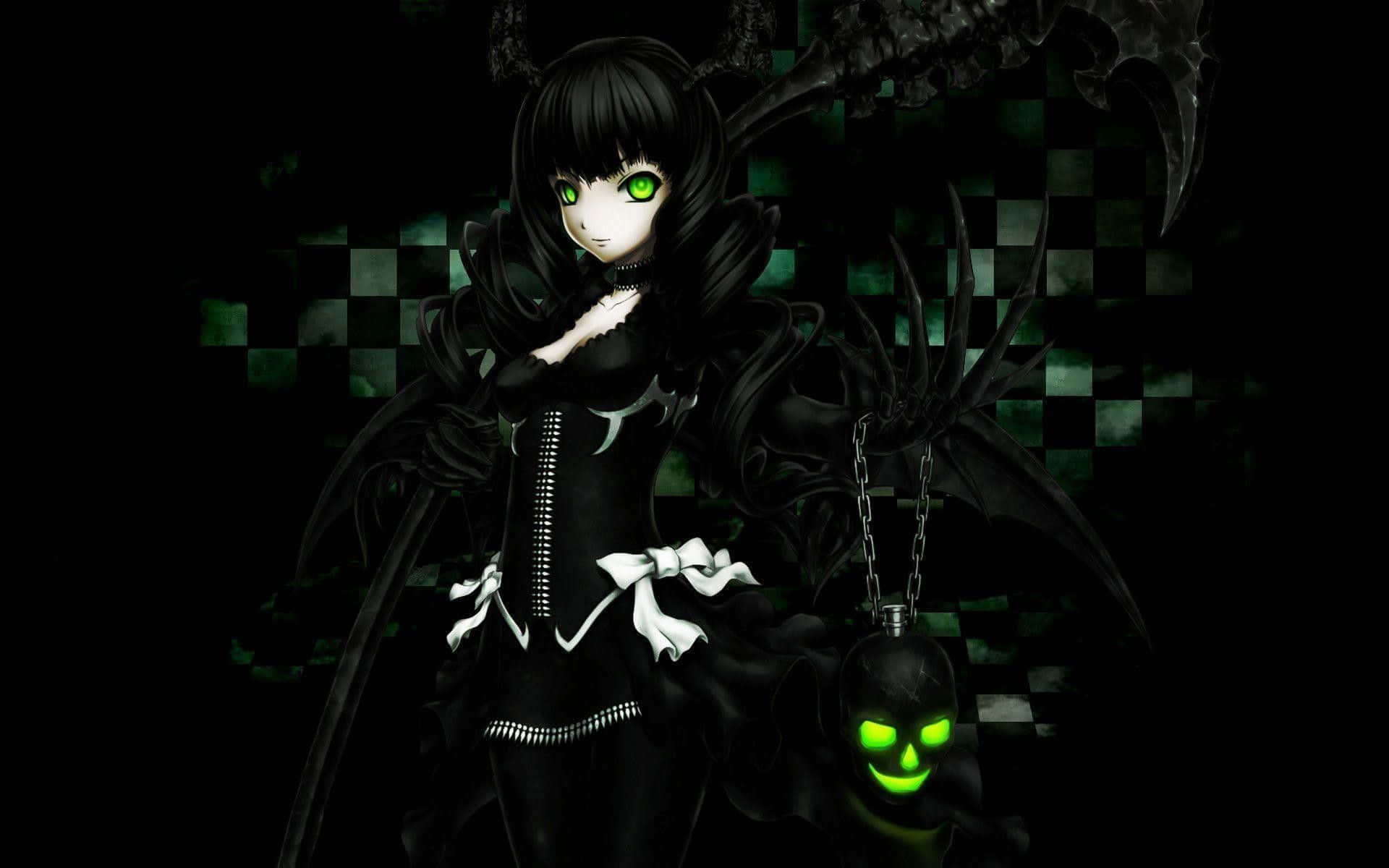 Iluminează-ți întunericul interior cu acest fundal Anime întunecat Fundal