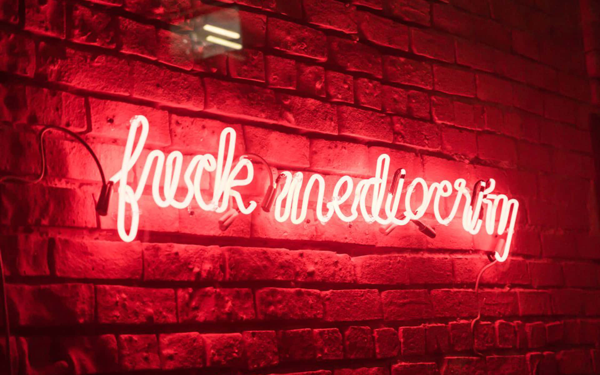 Iluminează-ți lumea cu această vibrantă estetică roșu neon! Fundal