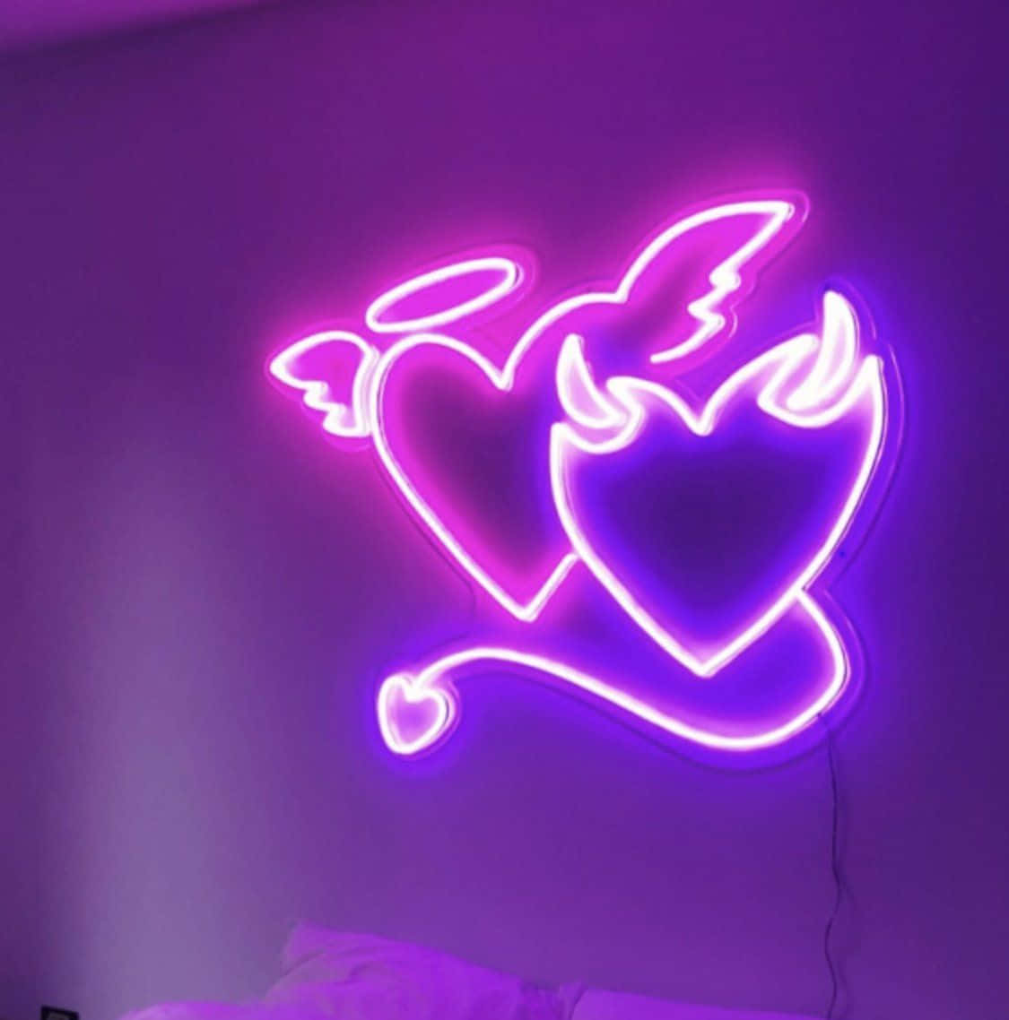 Iluminează-ți viața și stilul cu estetica neon Fundal