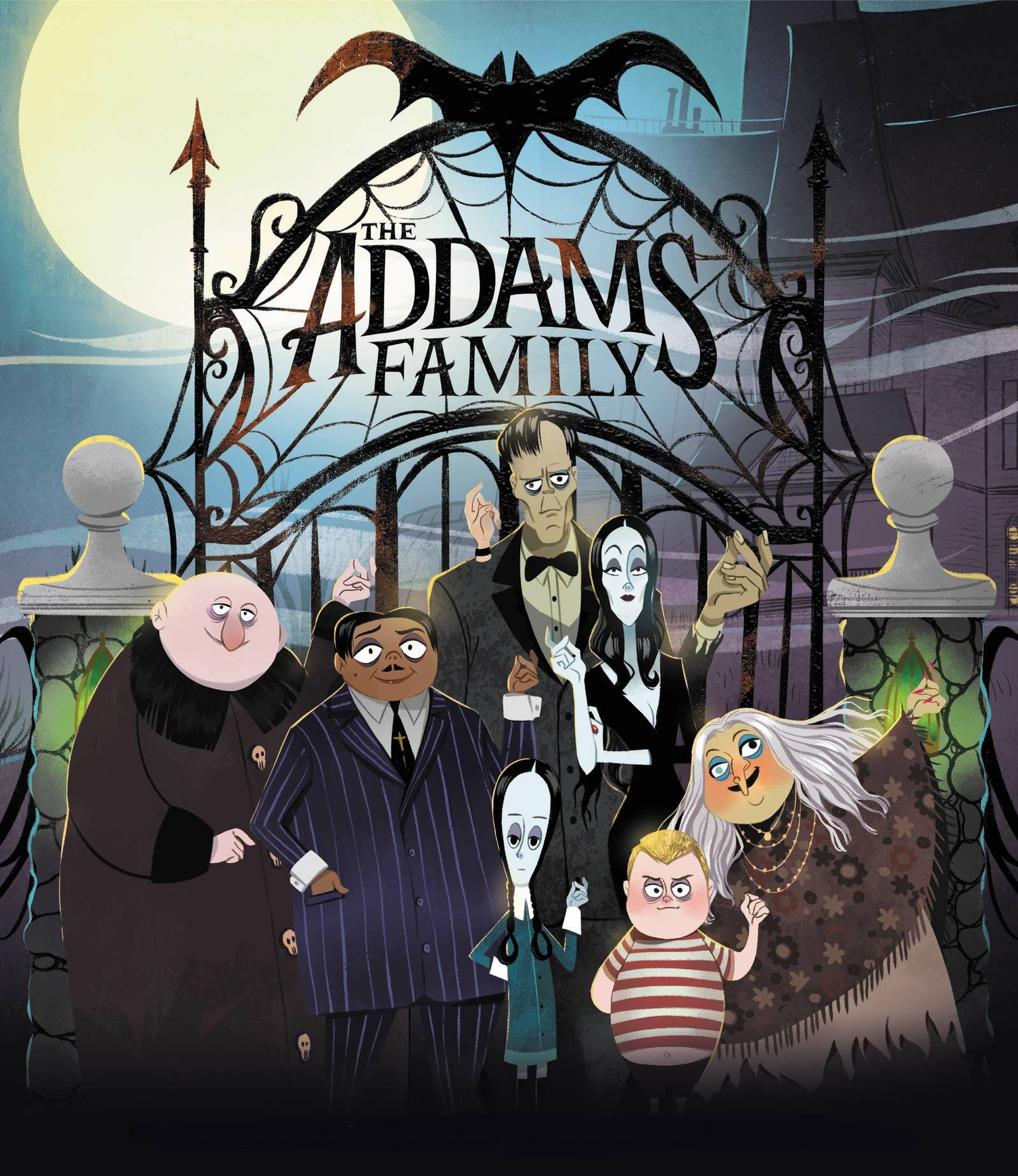 Ilustrația de Desen Animata a Familiei Addams Fundal