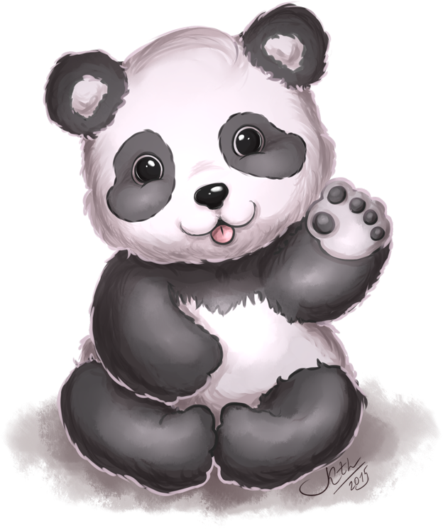 Ilustrație adorabilă cu panda Fundal