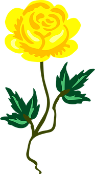 Ilustrație cu floare galbenă Fundal