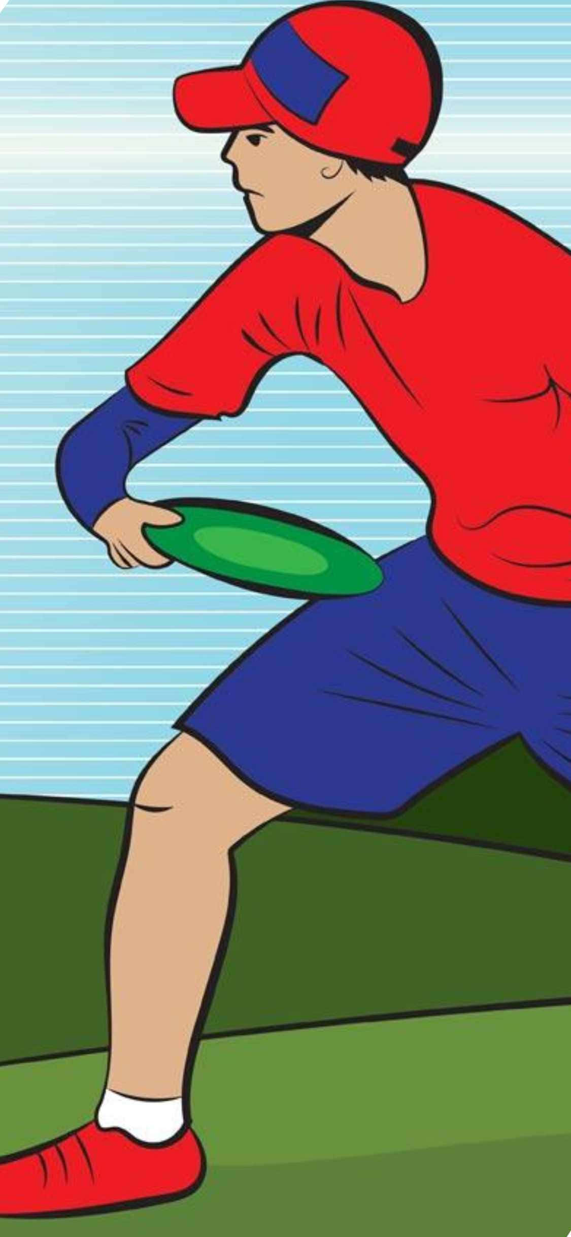 Ilustrație de fundal iPhone X – Ultimate Frisbee Fundal