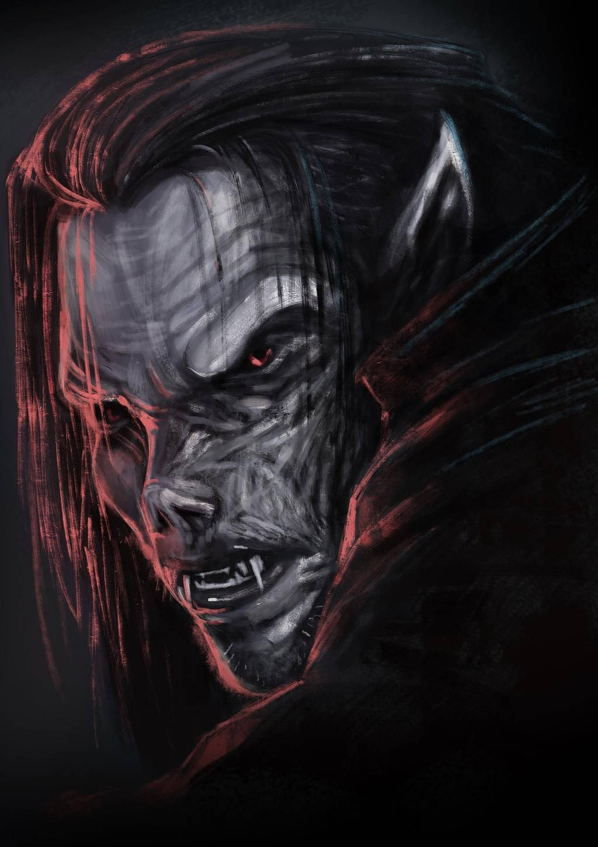 Ilustrație Digitală Morbius Fundal