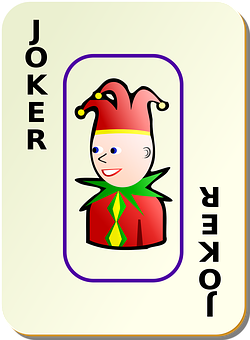 Ilustrație Joker Carte de Joc Fundal