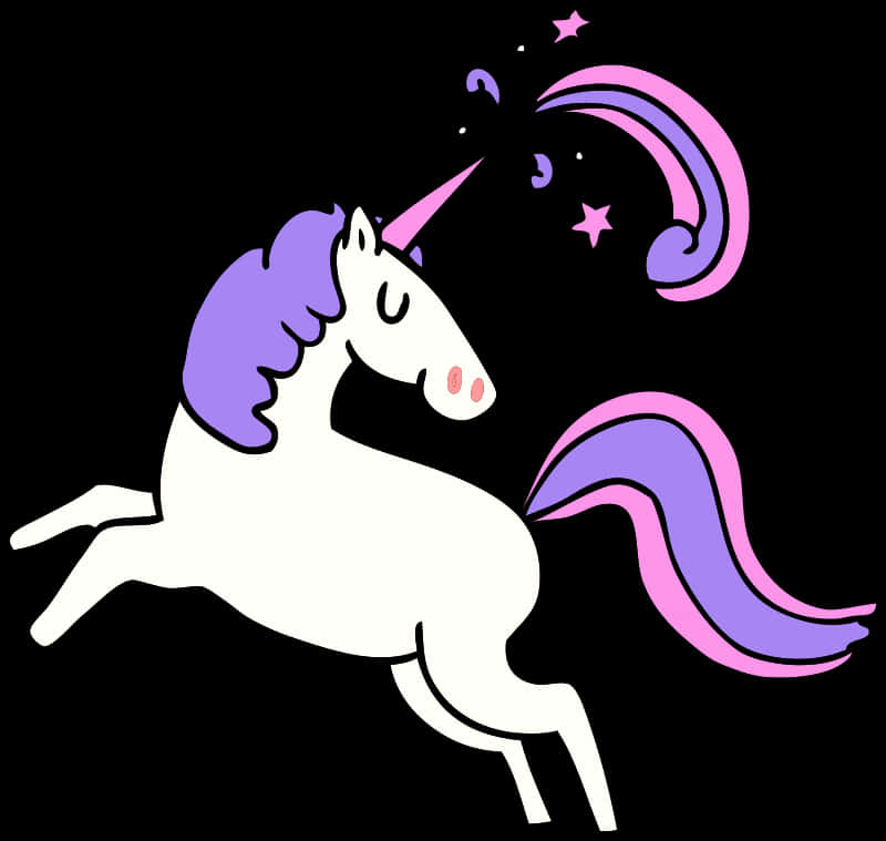 Ilustrație magică cu unicorn Fundal
