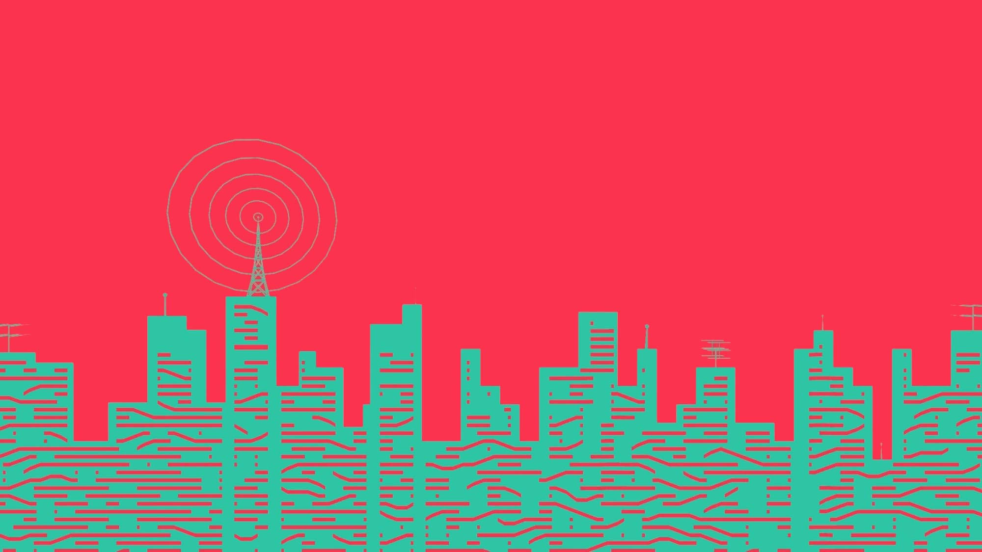Ilustrație urbană estetică indie Fundal