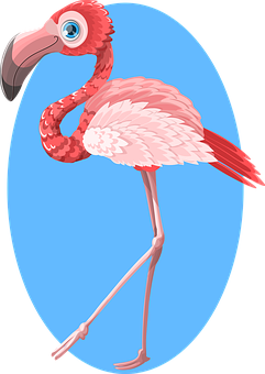 Ilustrație vibrantă cu flamingo Fundal