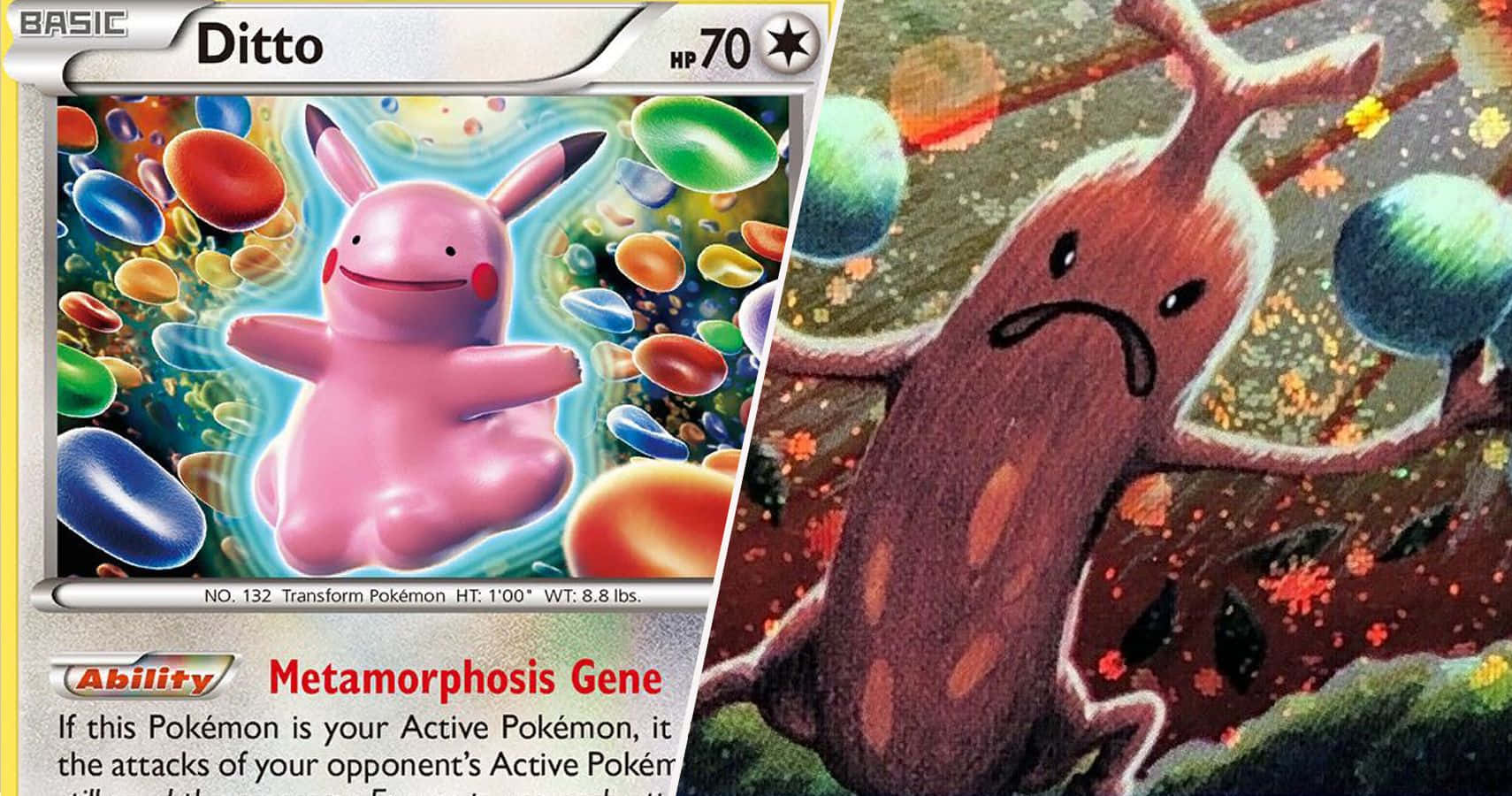 Imagine amuzantă cu Pokemon Ditto Fundal