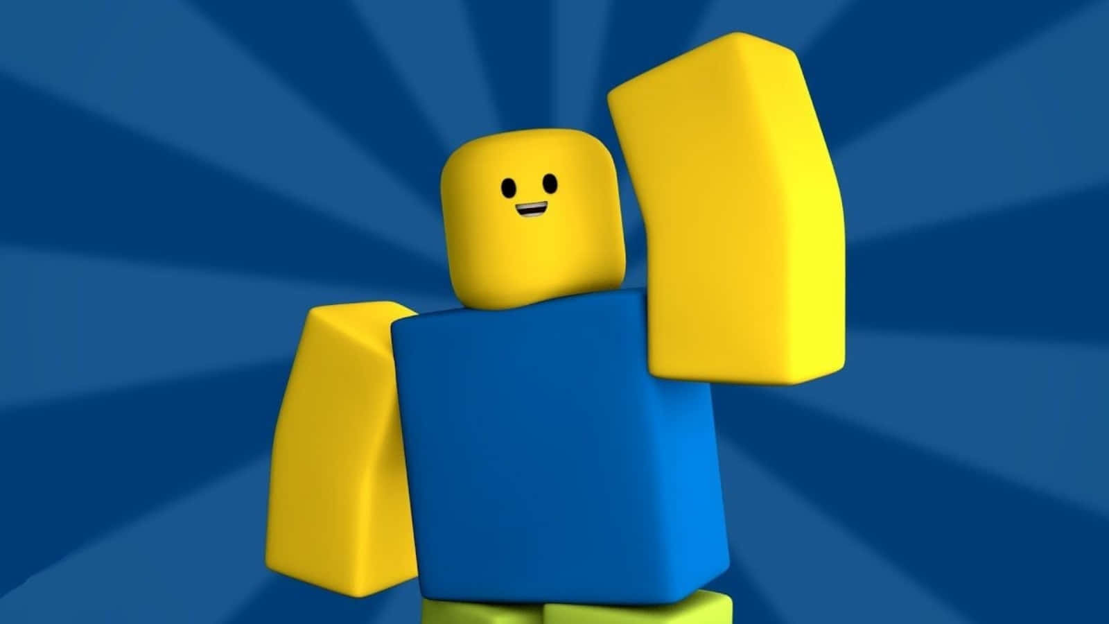 Imagine amuzantă Roblox albastră Fundal