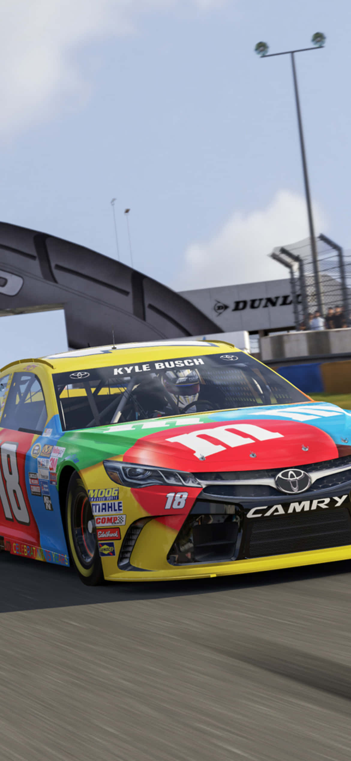 Imagine Arată-ți spiritul NASCAR cu Nascar iPhone Fundal
