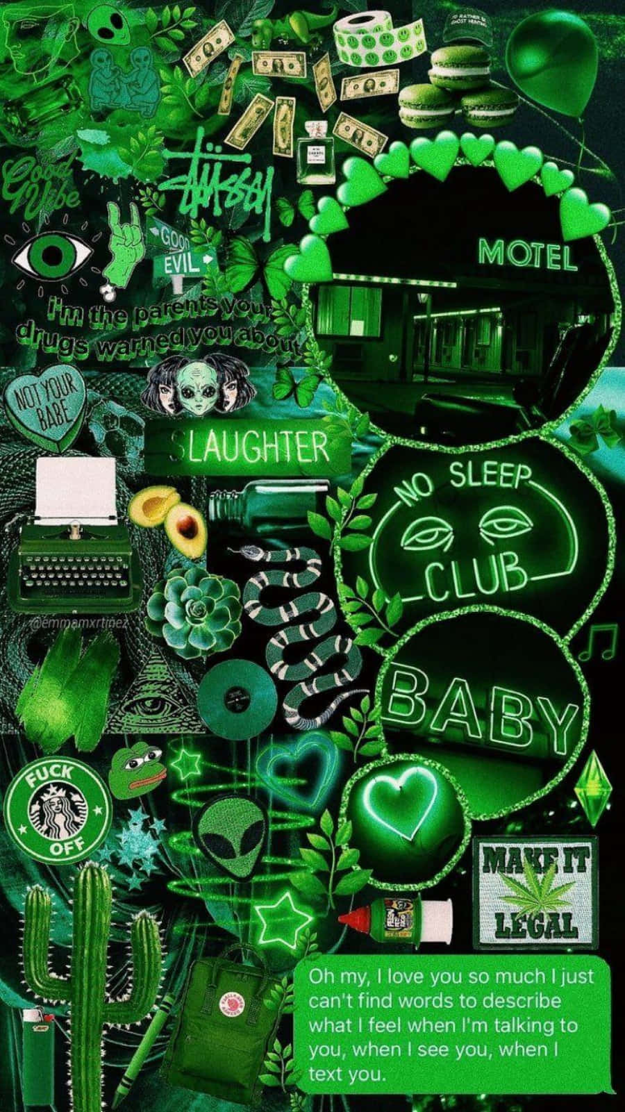 Imagine artistică verde estetică Fundal