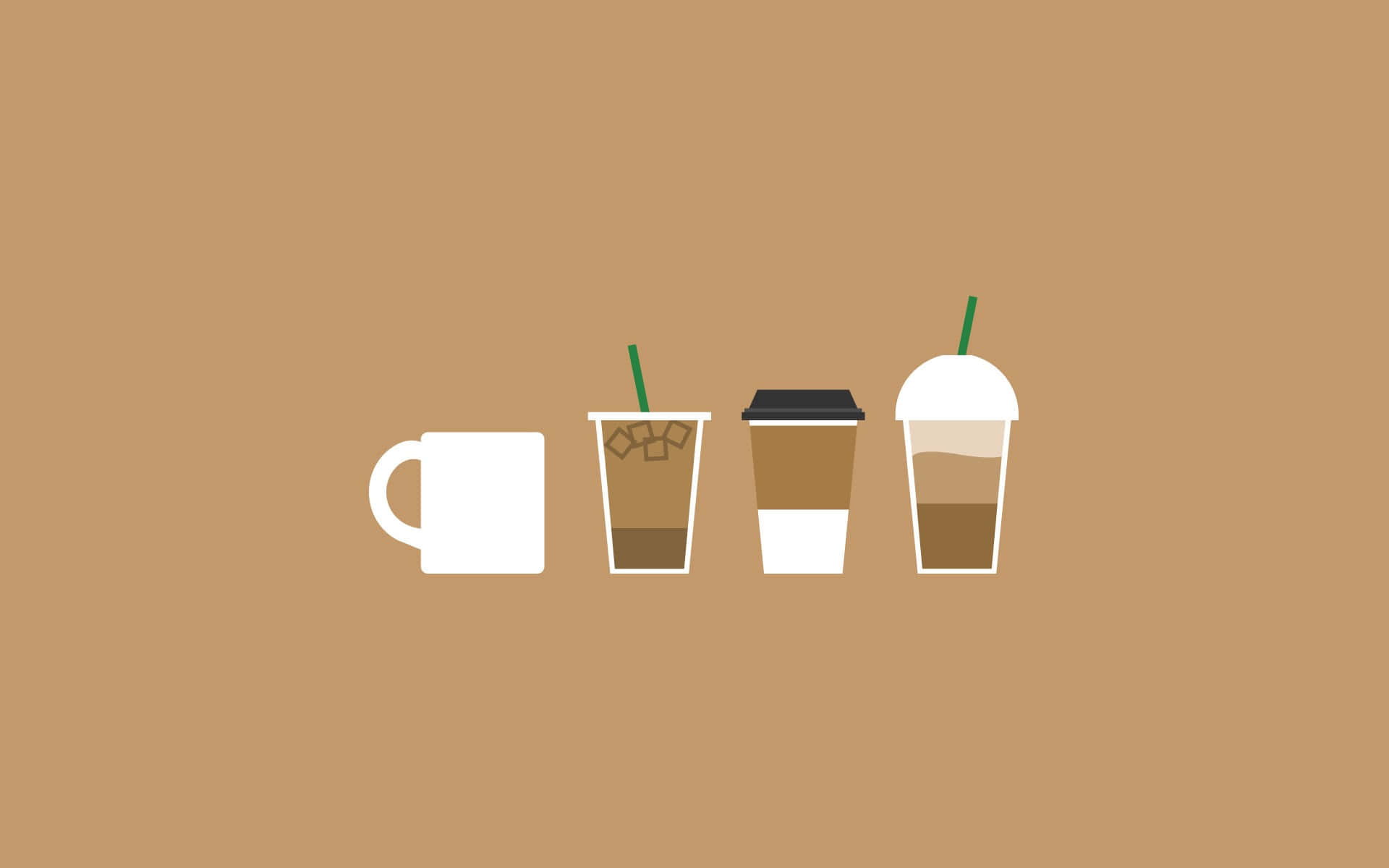 Imagine de cafea cu stil estetic simplu Fundal