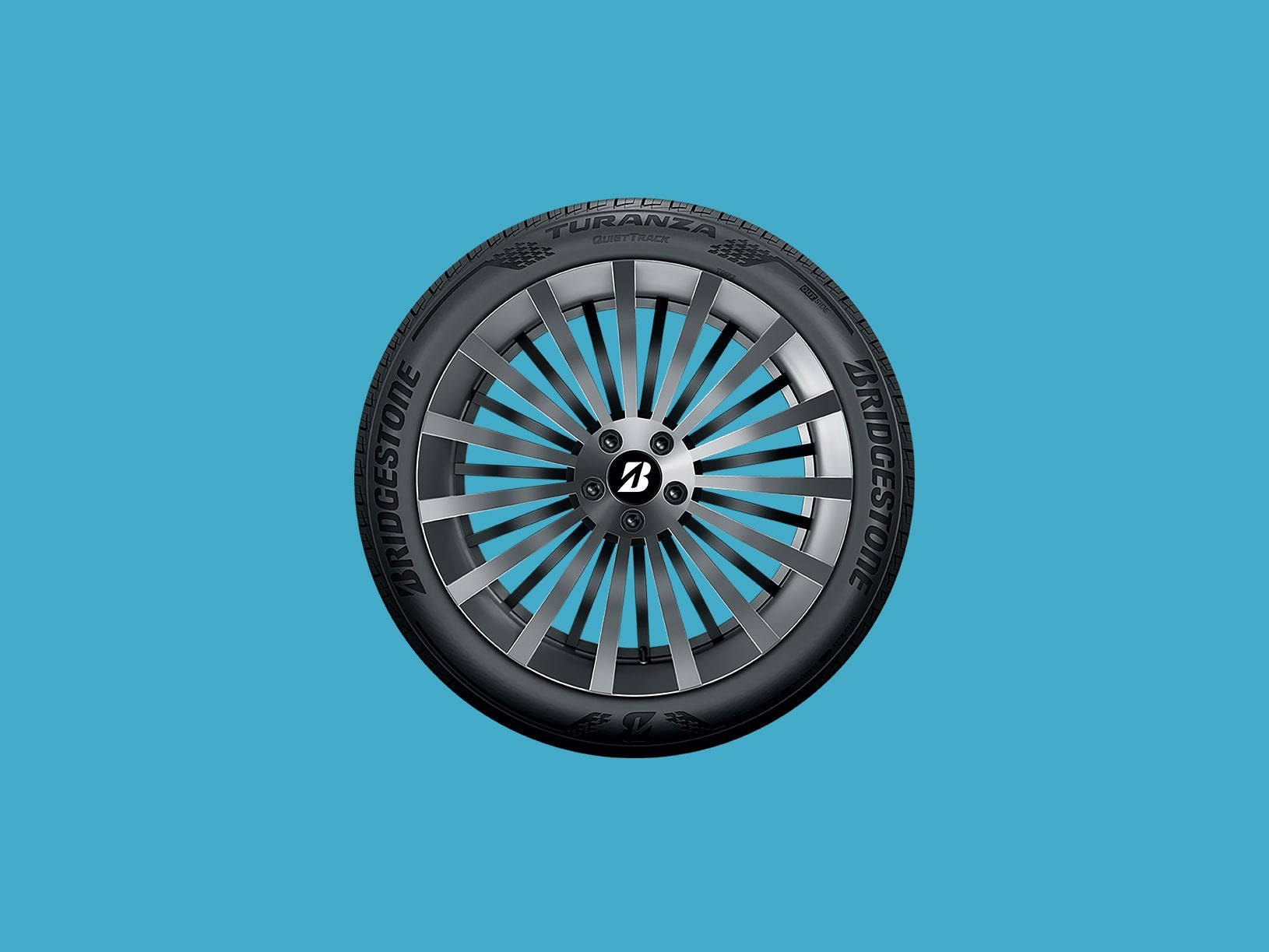 Imagine de înaltă calitate a anvelopei Bridgestone Turanza QuietTrack Fundal