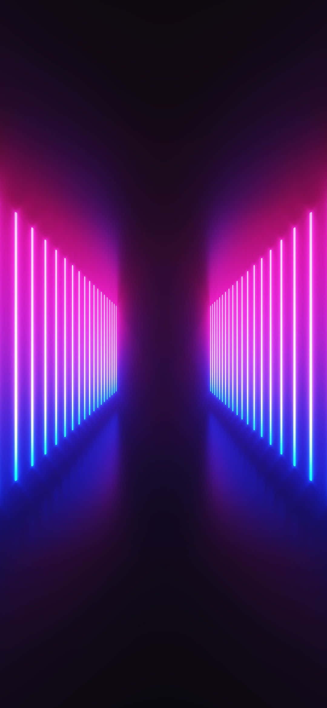 Imagine futuristă cu gradient neon și cale sci-fi Fundal