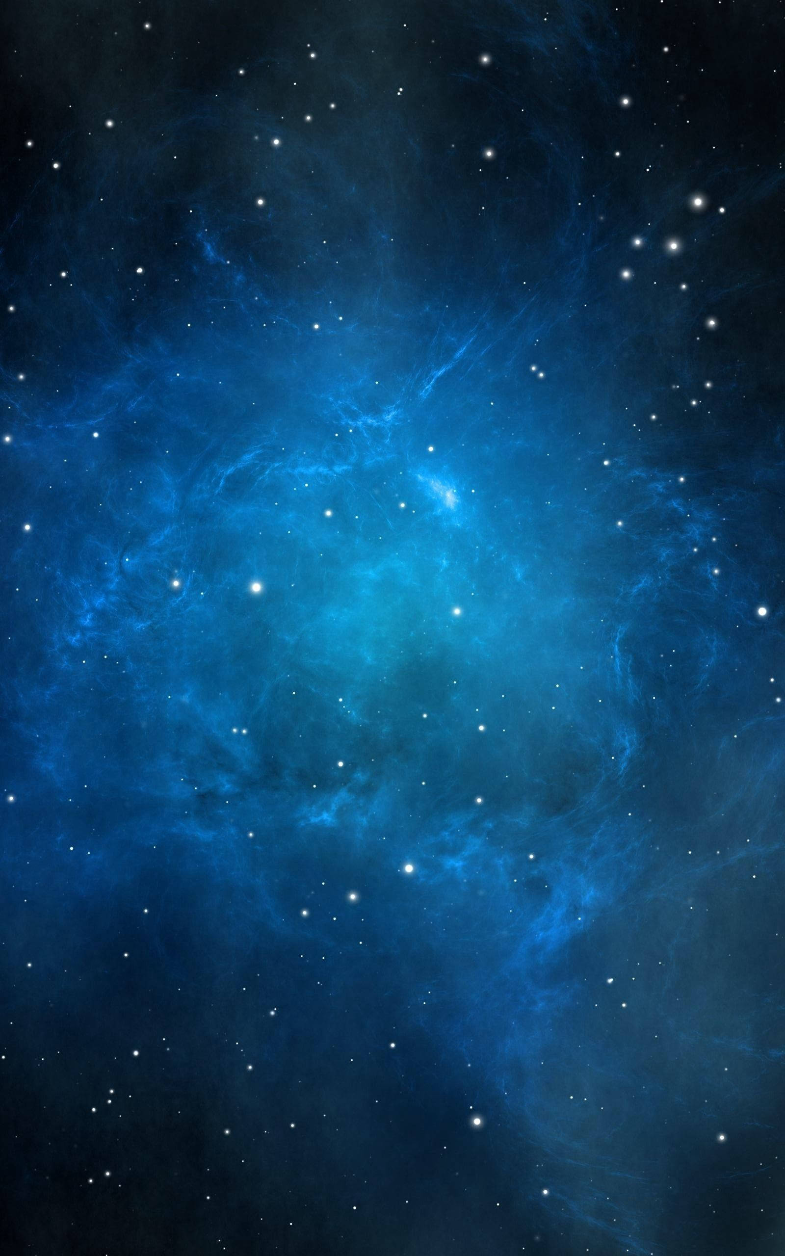 Fotografie cu telefonul unei galaxii albastre Fundal
