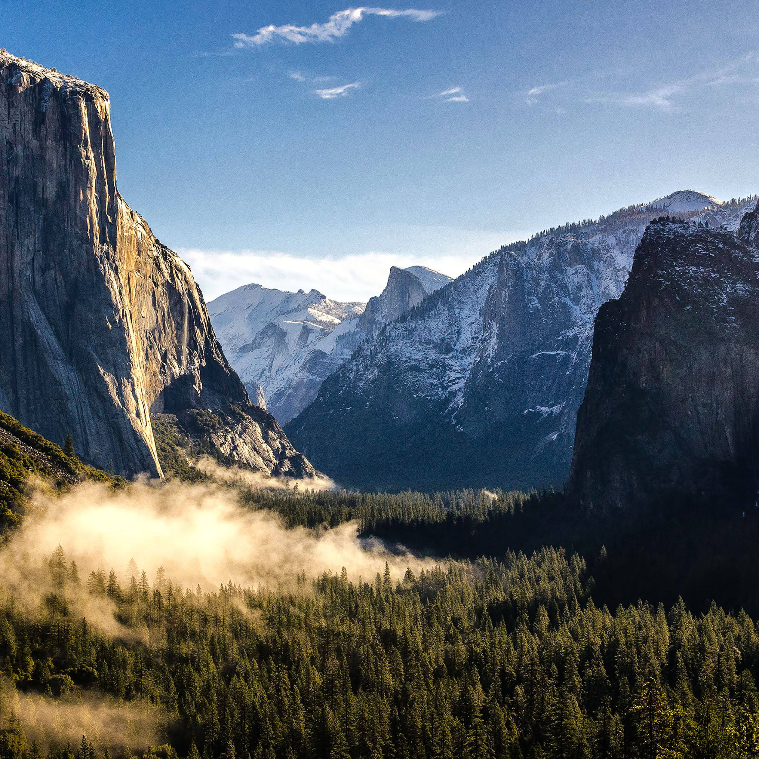 Imagine iPad cu Valea Yosemite Fundal