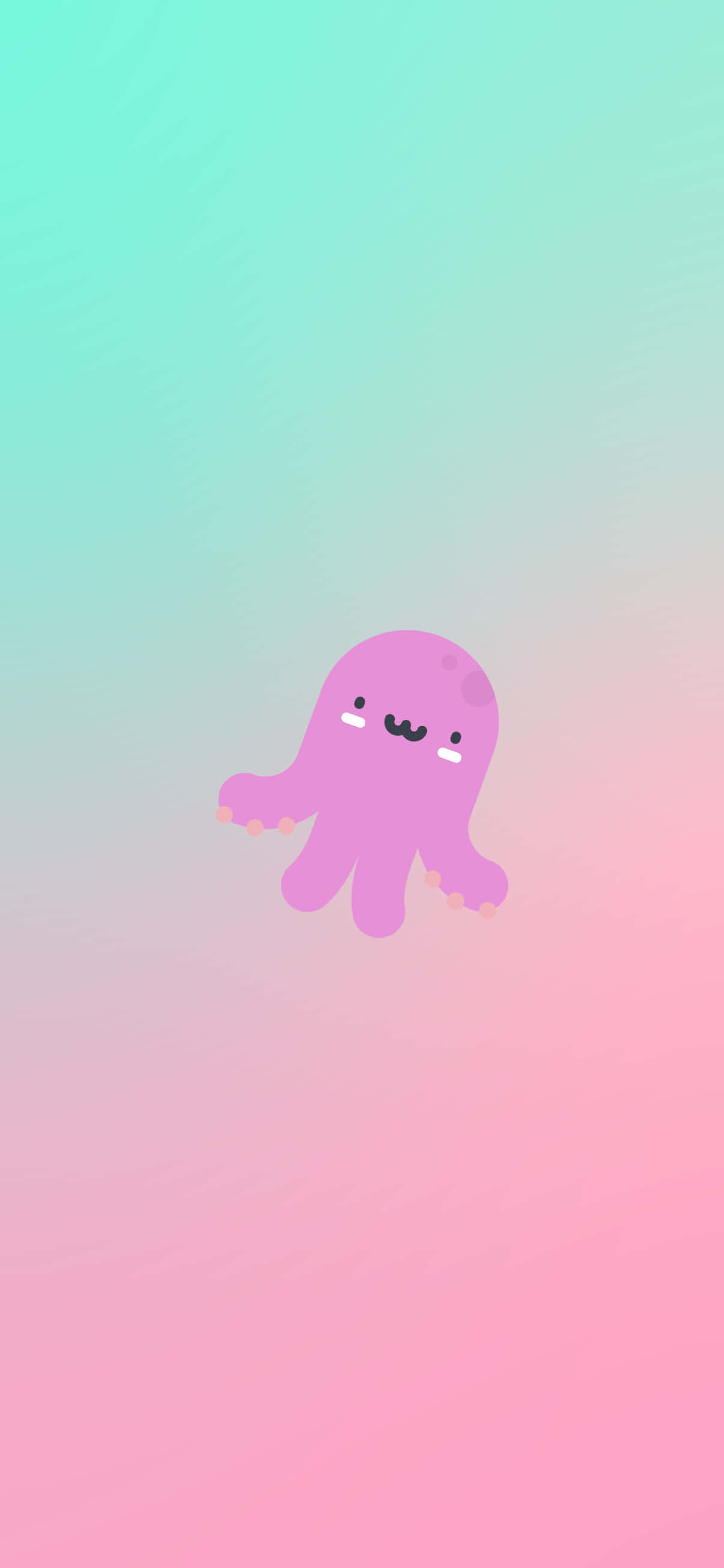 Imagine Kawaii drăguță cu o caracatiță Fundal