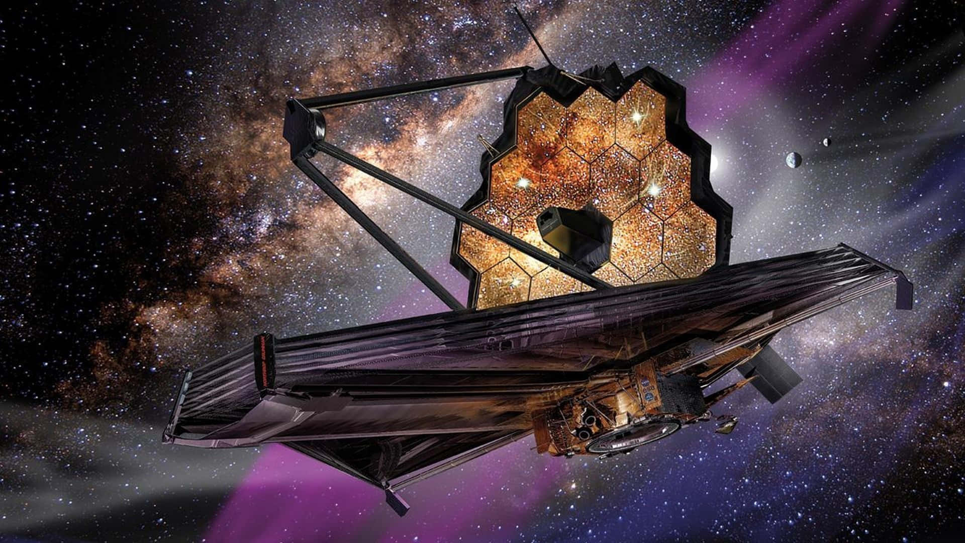 Imagine uimitoare a telescopului James Webb Fundal