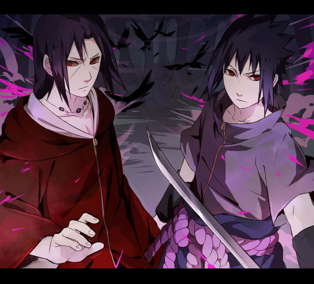 Imaginea lui Itachi Uchiha și Sasuke Fundal