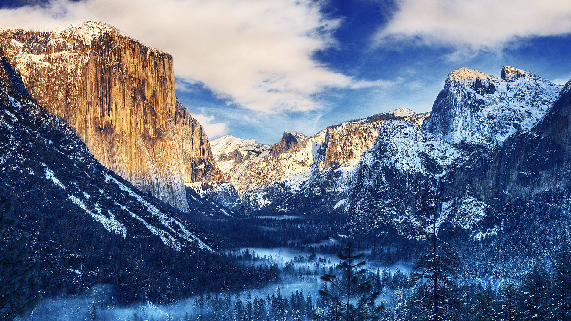Munte în Valea Yosemite 4K wallpaper. — 4K Fundal