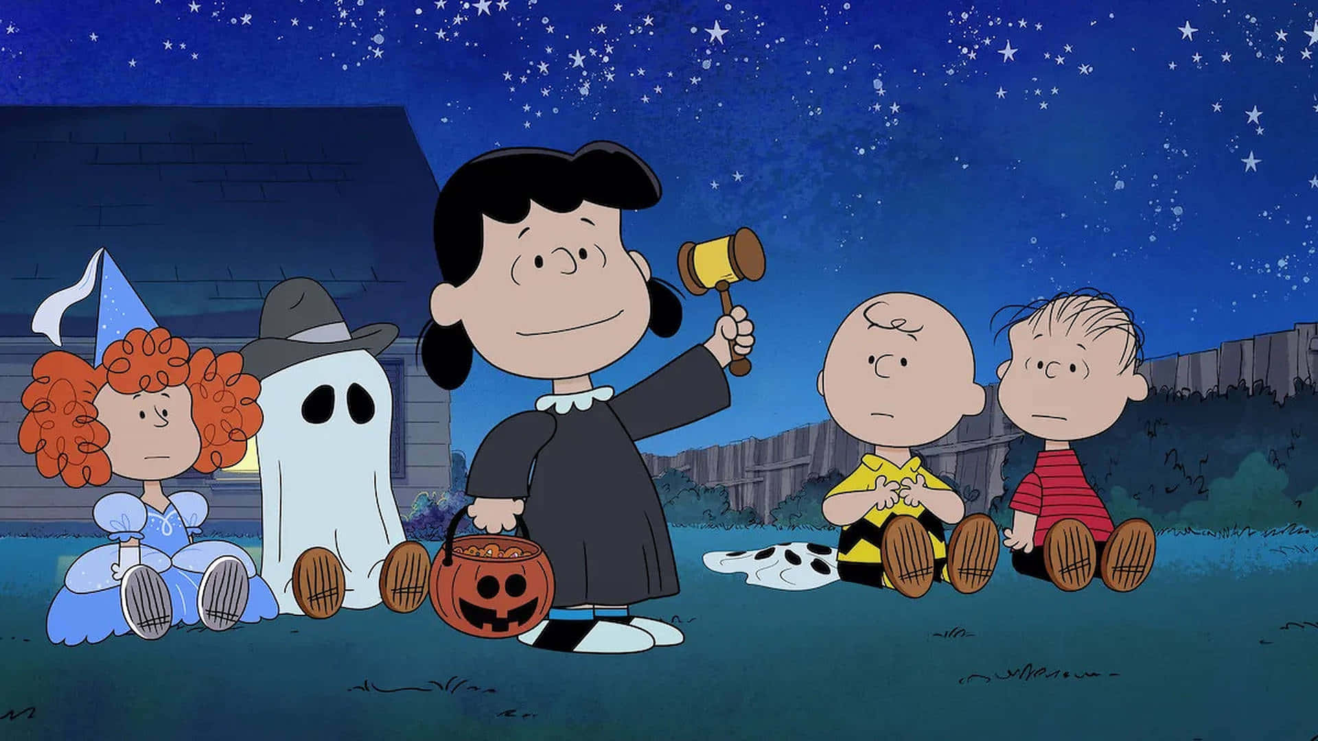 Imagini Charlie Brown de Halloween Fundal