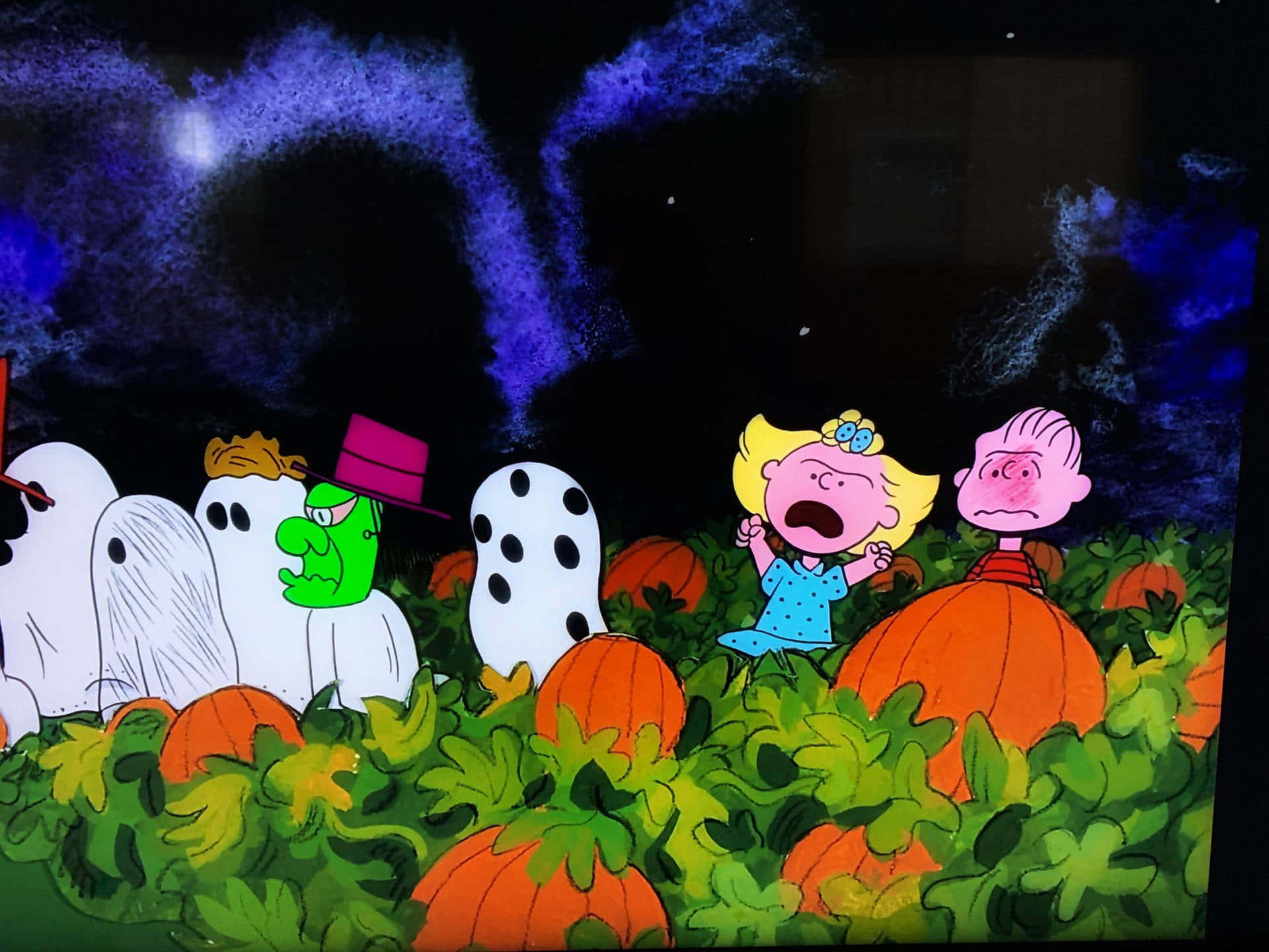 Imagini Charlie Brown de Halloween Fundal