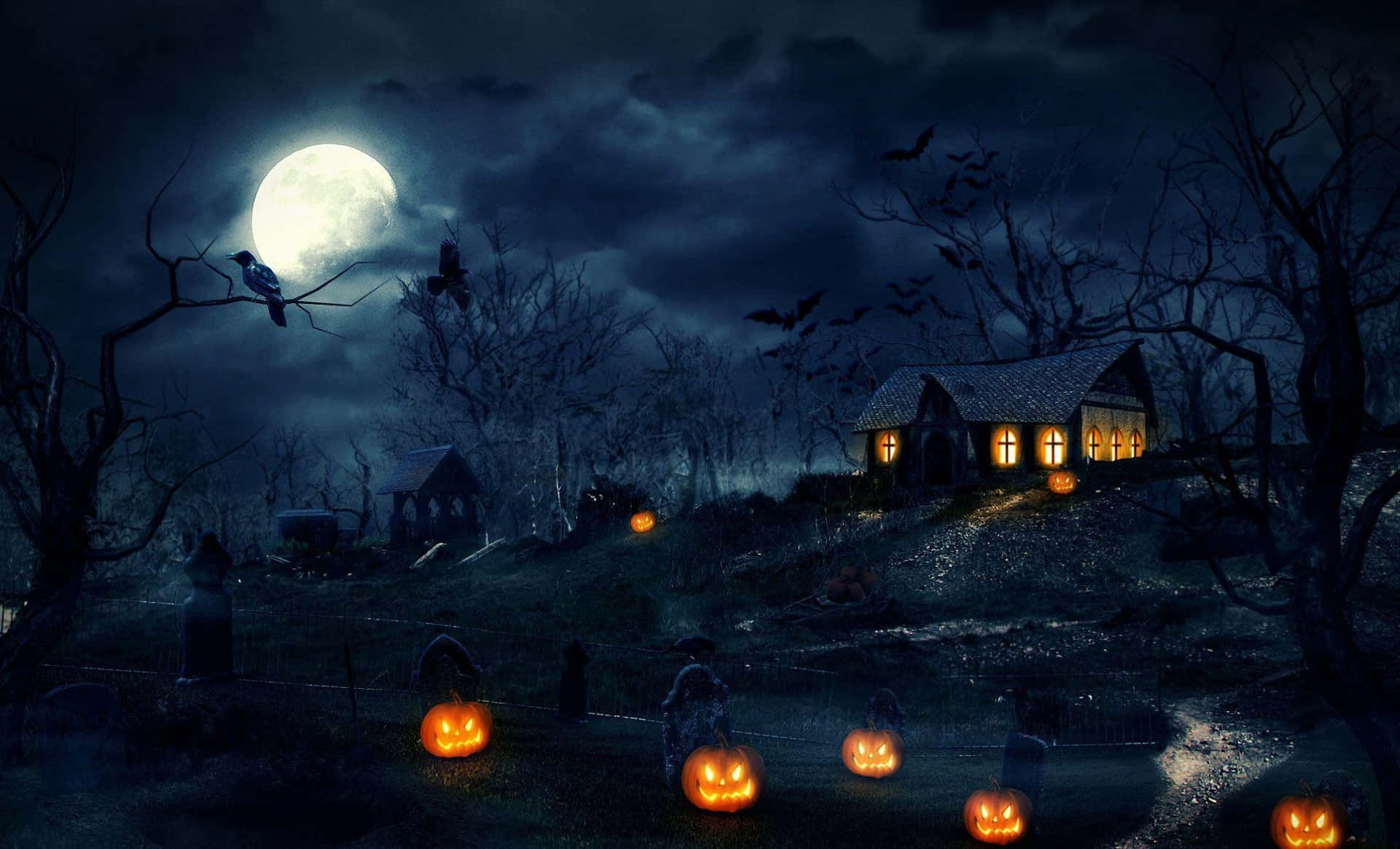 Imagini înfricoșătoare de Halloween Fundal