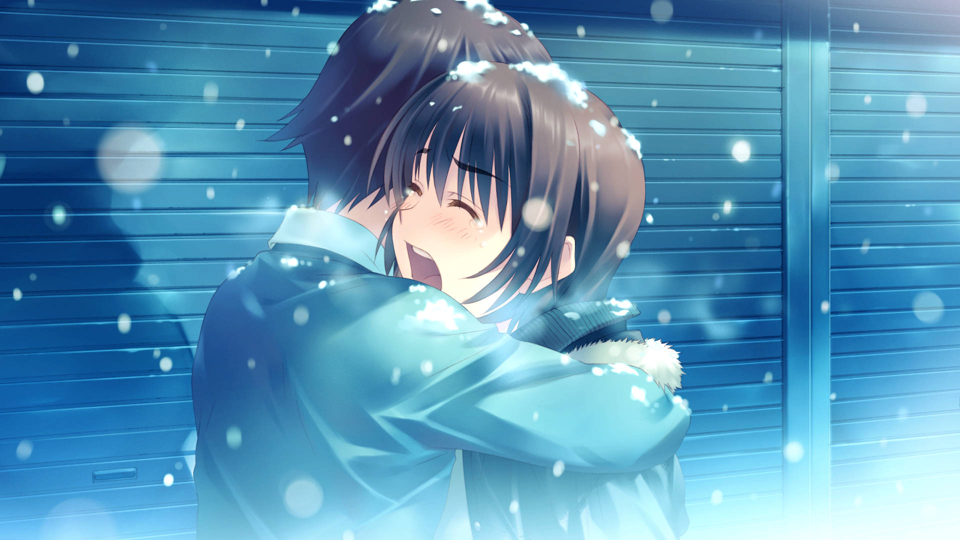 Îmbrățișare anime White Album 2 Fundal