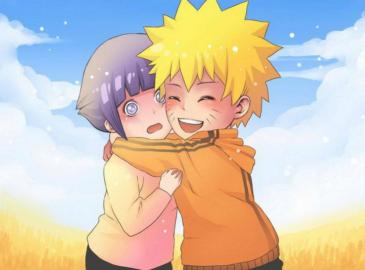 Îmbrățișare drăguță Naruto Fundal