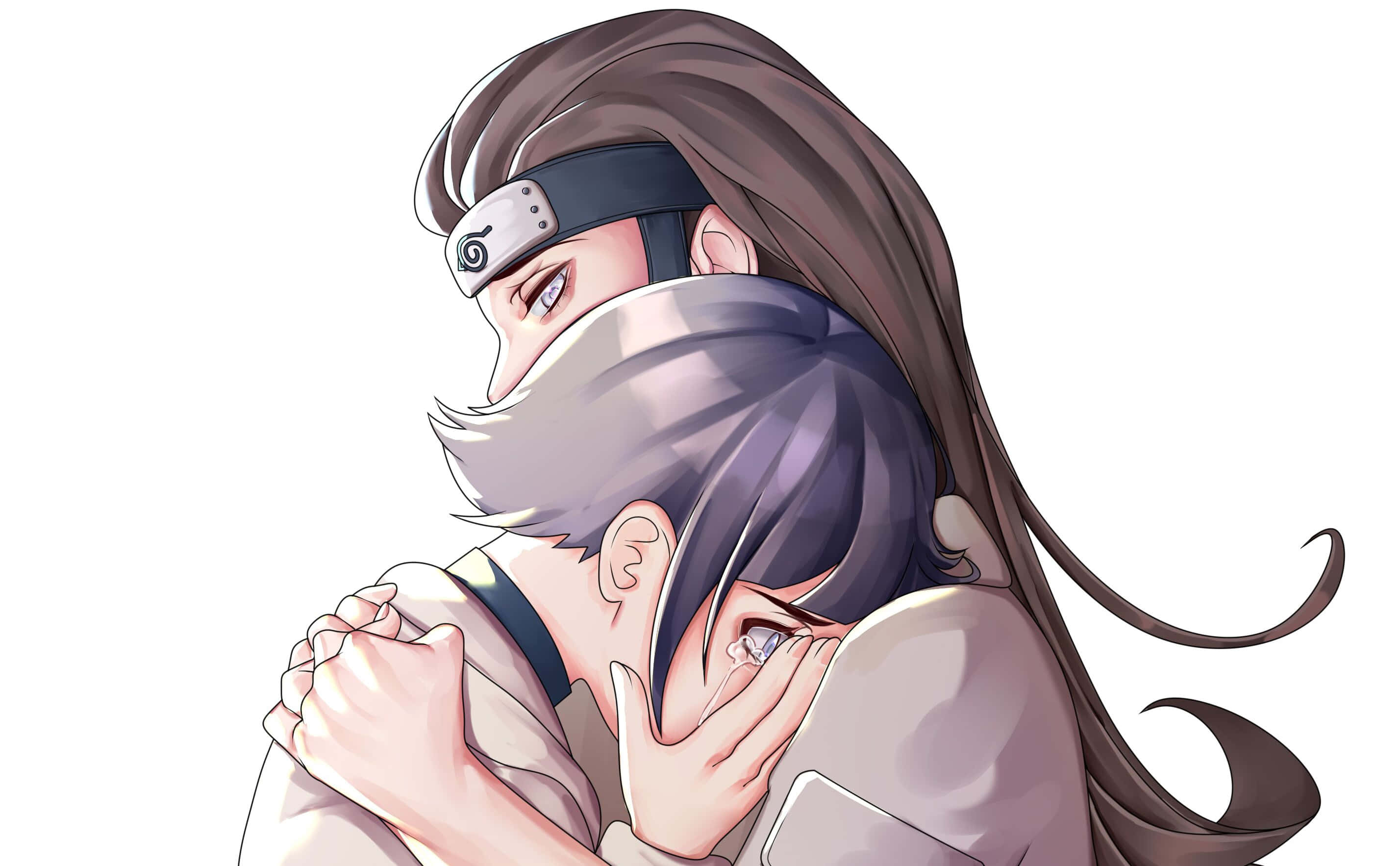 Îmbrățișarea dintre Hinata și Neji Hyuga Fundal