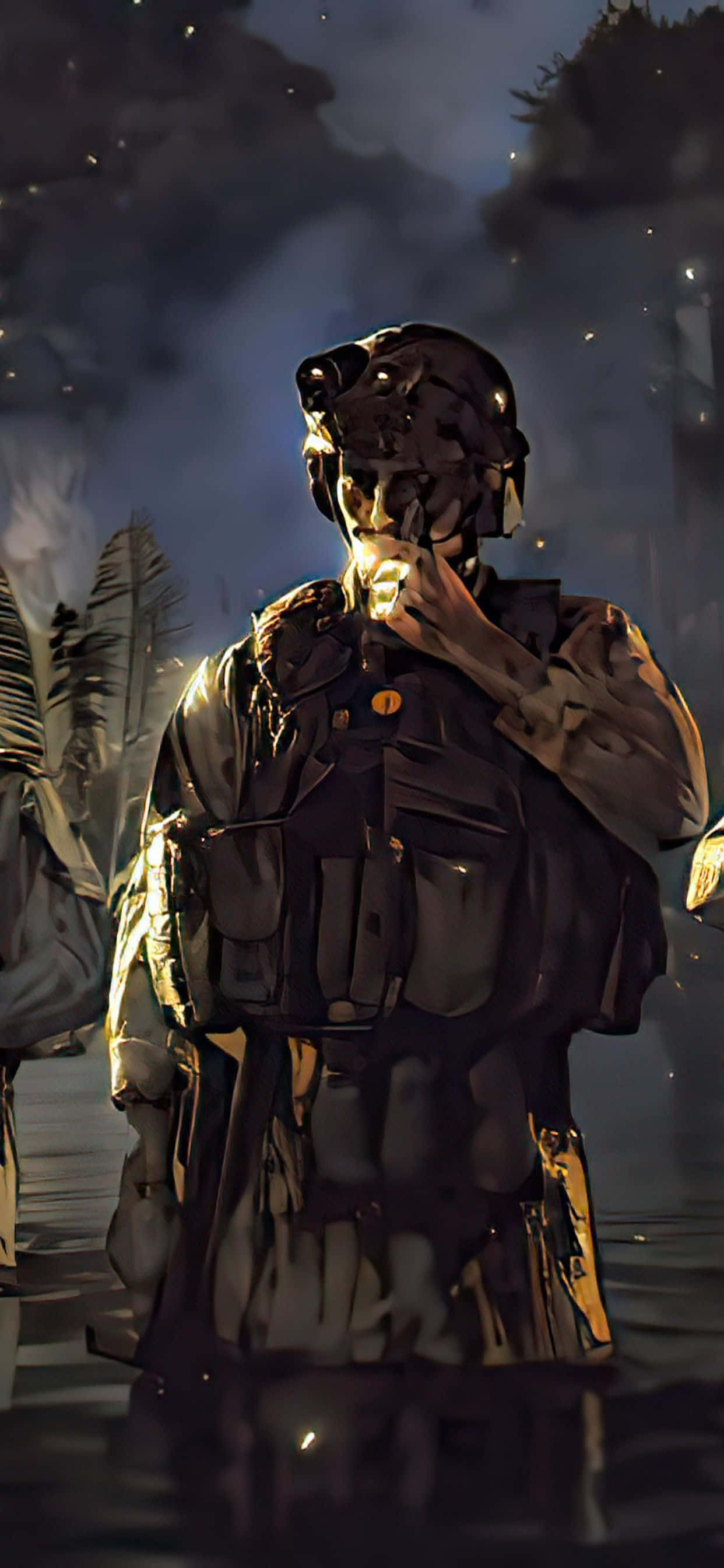 Imersie în lumea Death Stranding pe Apple iPhone Xs Max. Fundal