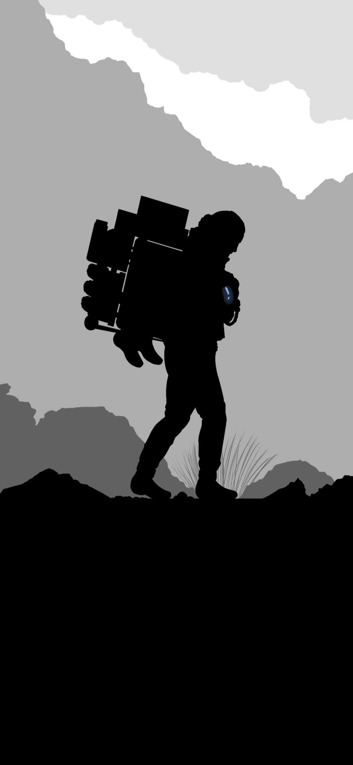 Imersează-te într-o aventură cu iPhone X și Death Stranding Fundal