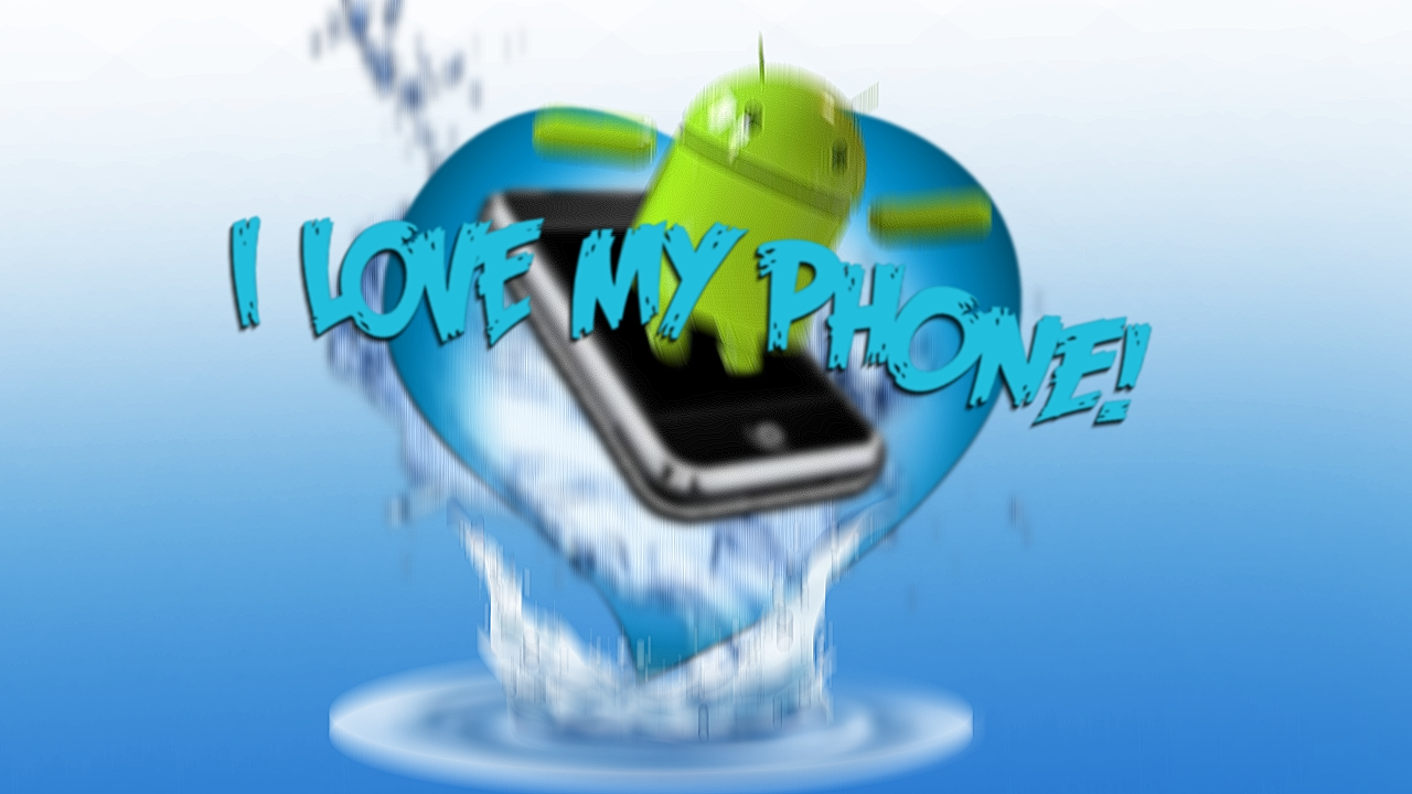 Îmi iubesc telefonul Fundal
