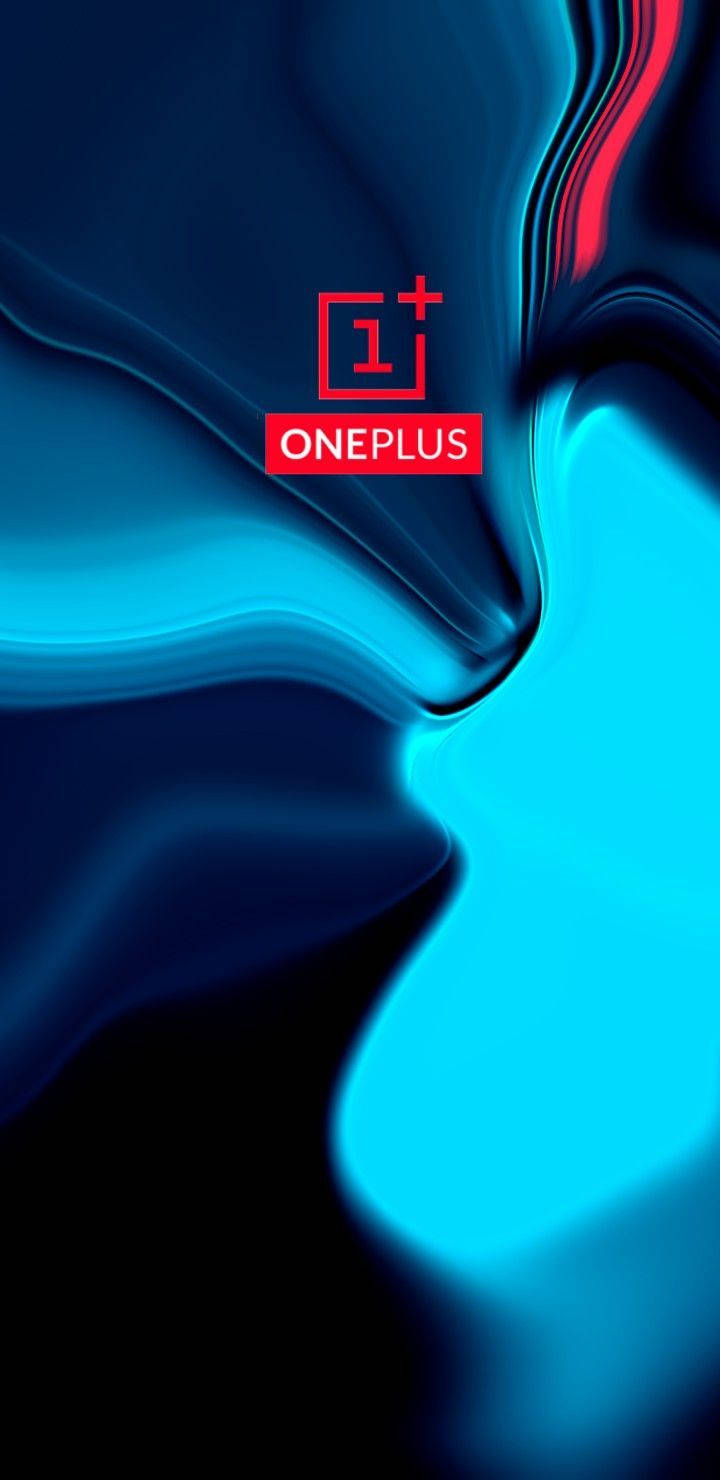 Impresionant OnePlus 9R cu fundal abstract albastru rece Fundal