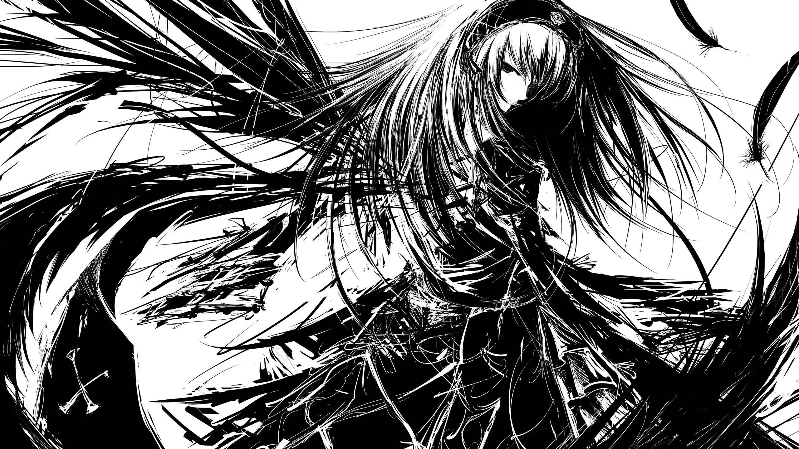 Înger Căzut Edgy Anime Pfp Fundal