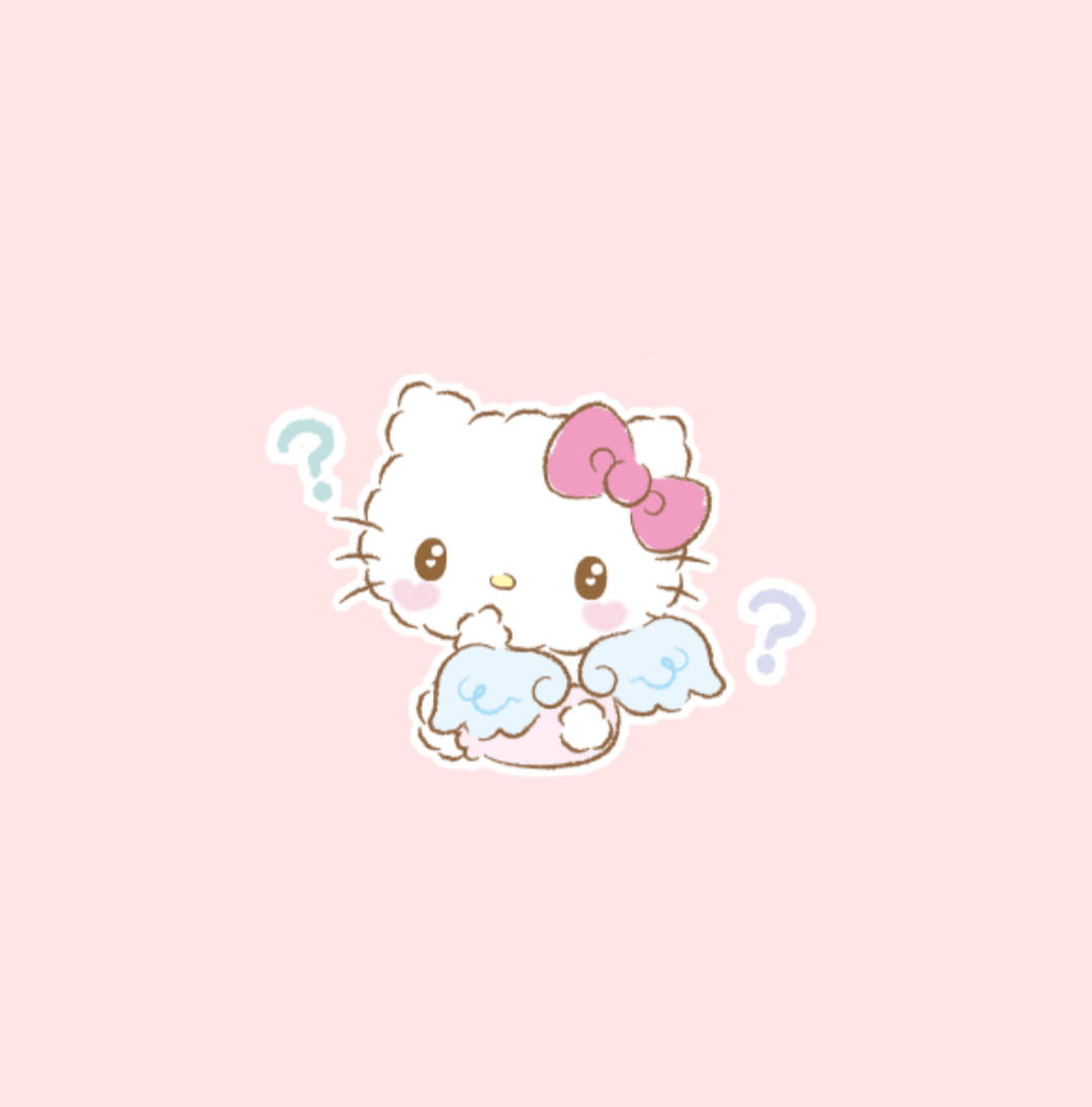 Înger Hello Kitty Estetic Fundal