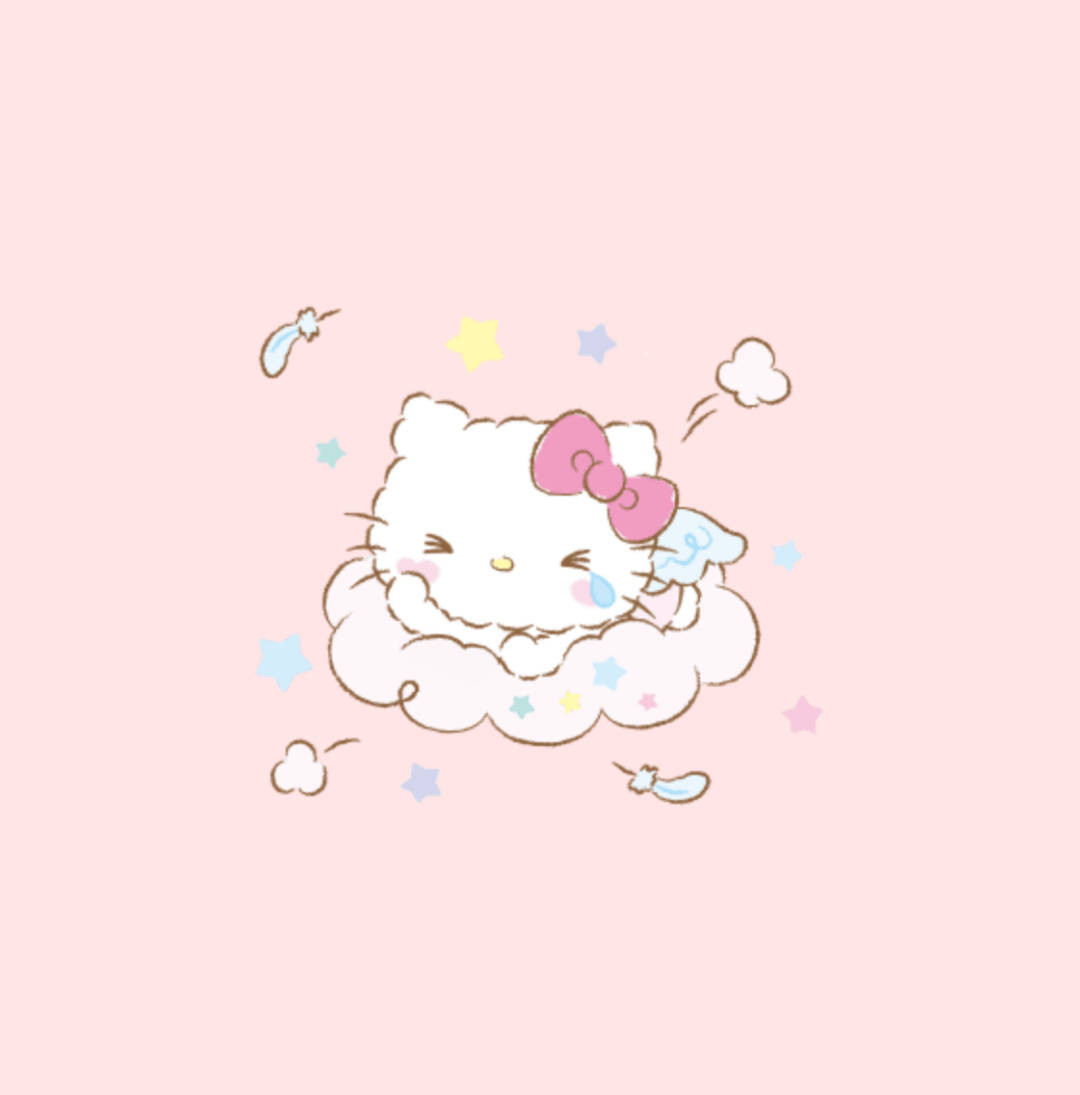 Înger plângăcios Hello Kitty estetic Fundal